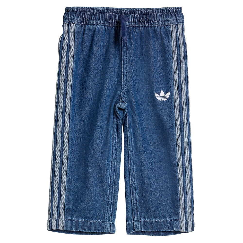ADIDAS ORIGINALS Jeans 'Firebird' Jungen Größe 80 blue denim / grau / weiß