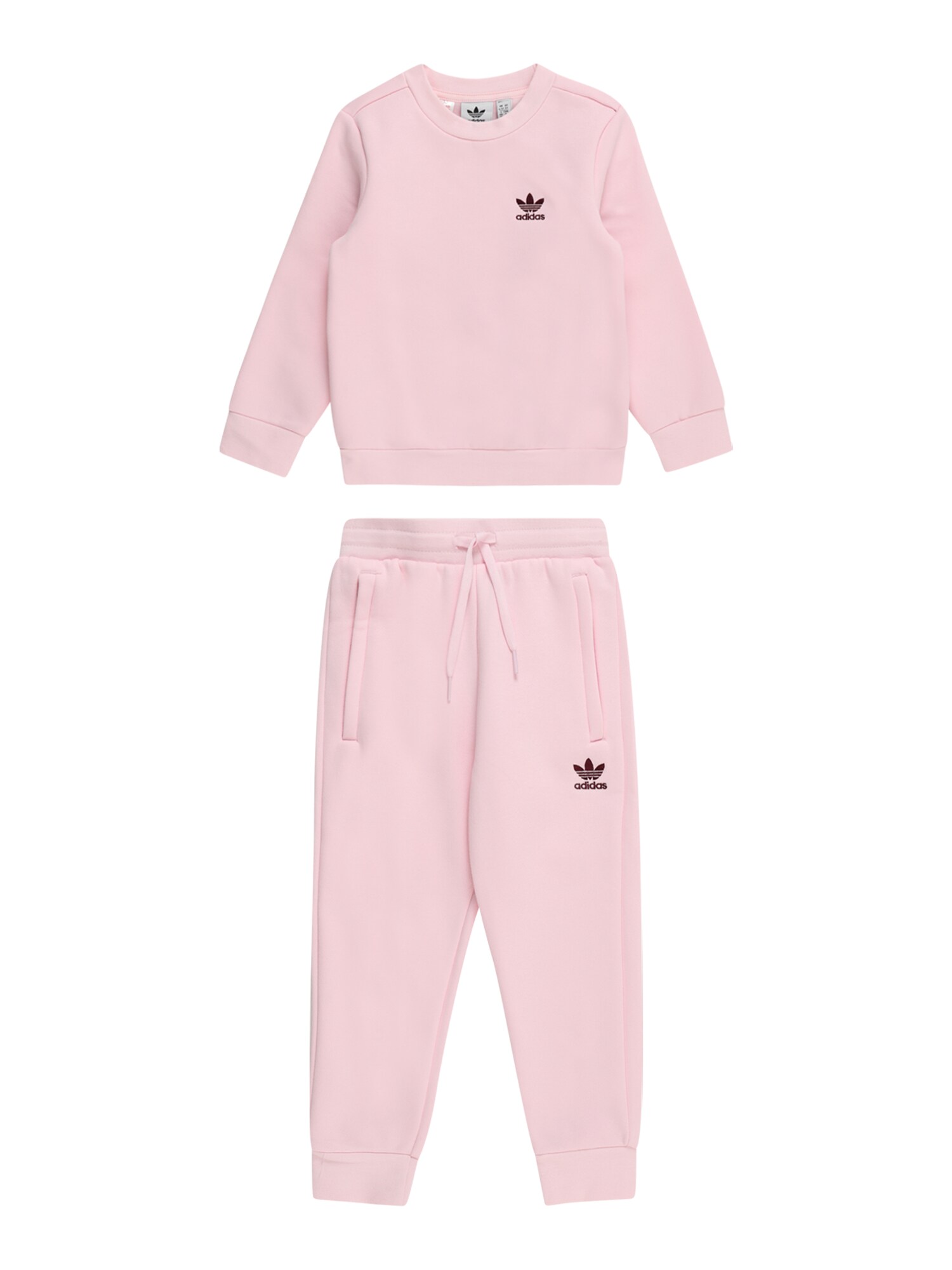 ADIDAS ORIGINALS Joggingová súprava 'Adicolor Crew'  pastelovo ružová / čerešňová