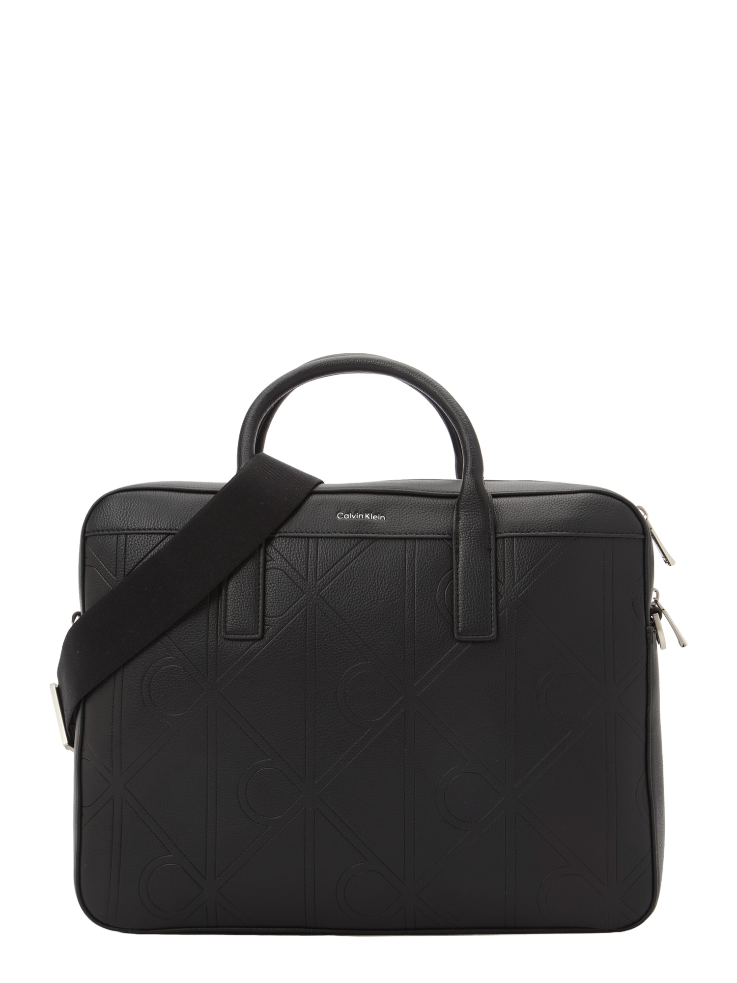 Calvin Klein Geantă diplomat EMBOSS COMMUTER  negru