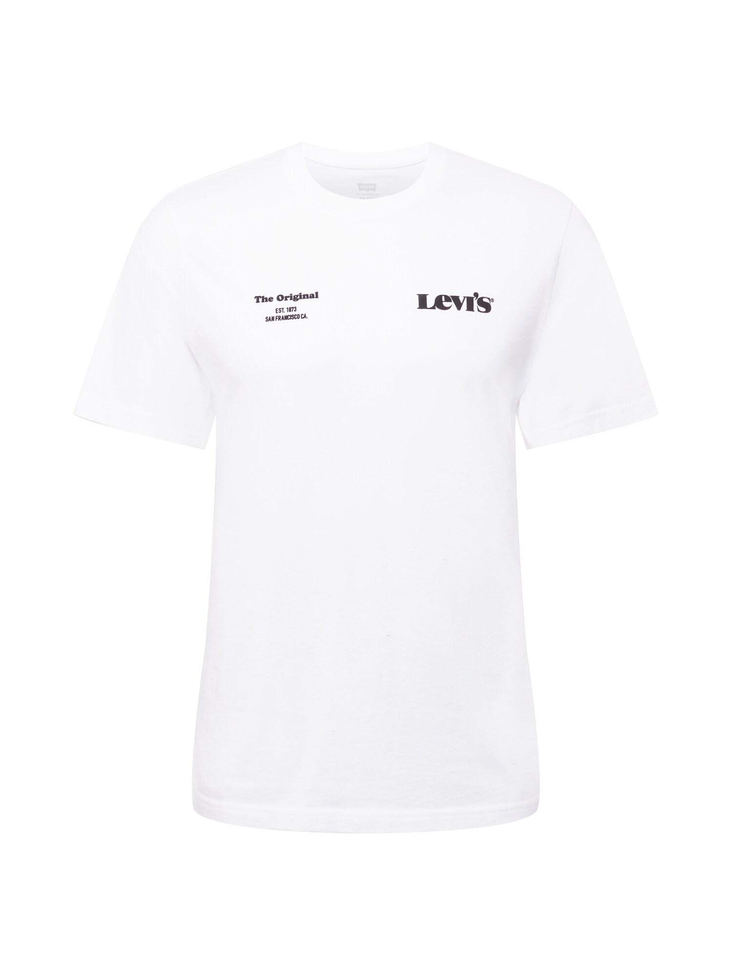 LEVI'S ® Tričko 'Relaxed Fit Tee'  čierna / biela