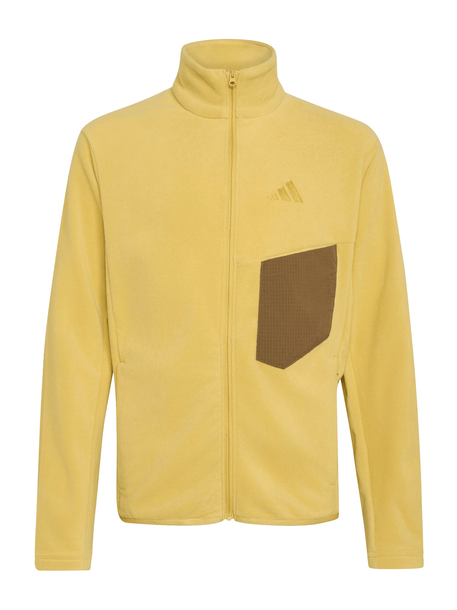 ADIDAS TERREX Funkcionalna jopa iz flisa  rjava / zlato-rumena