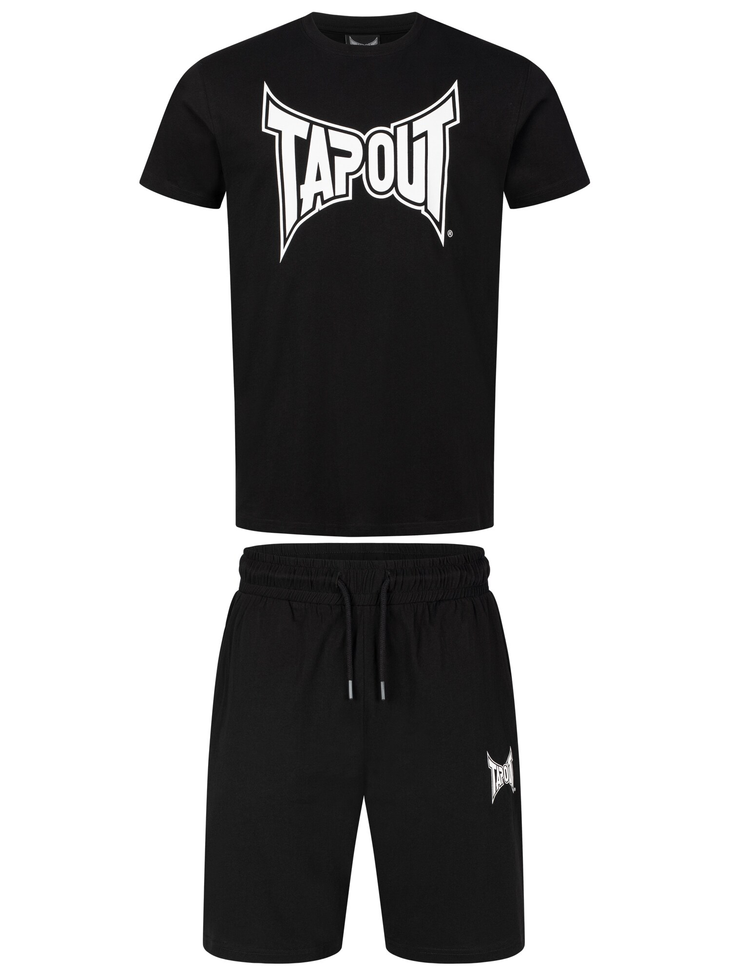 Tapout Costum de trening Fallon  negru / alb