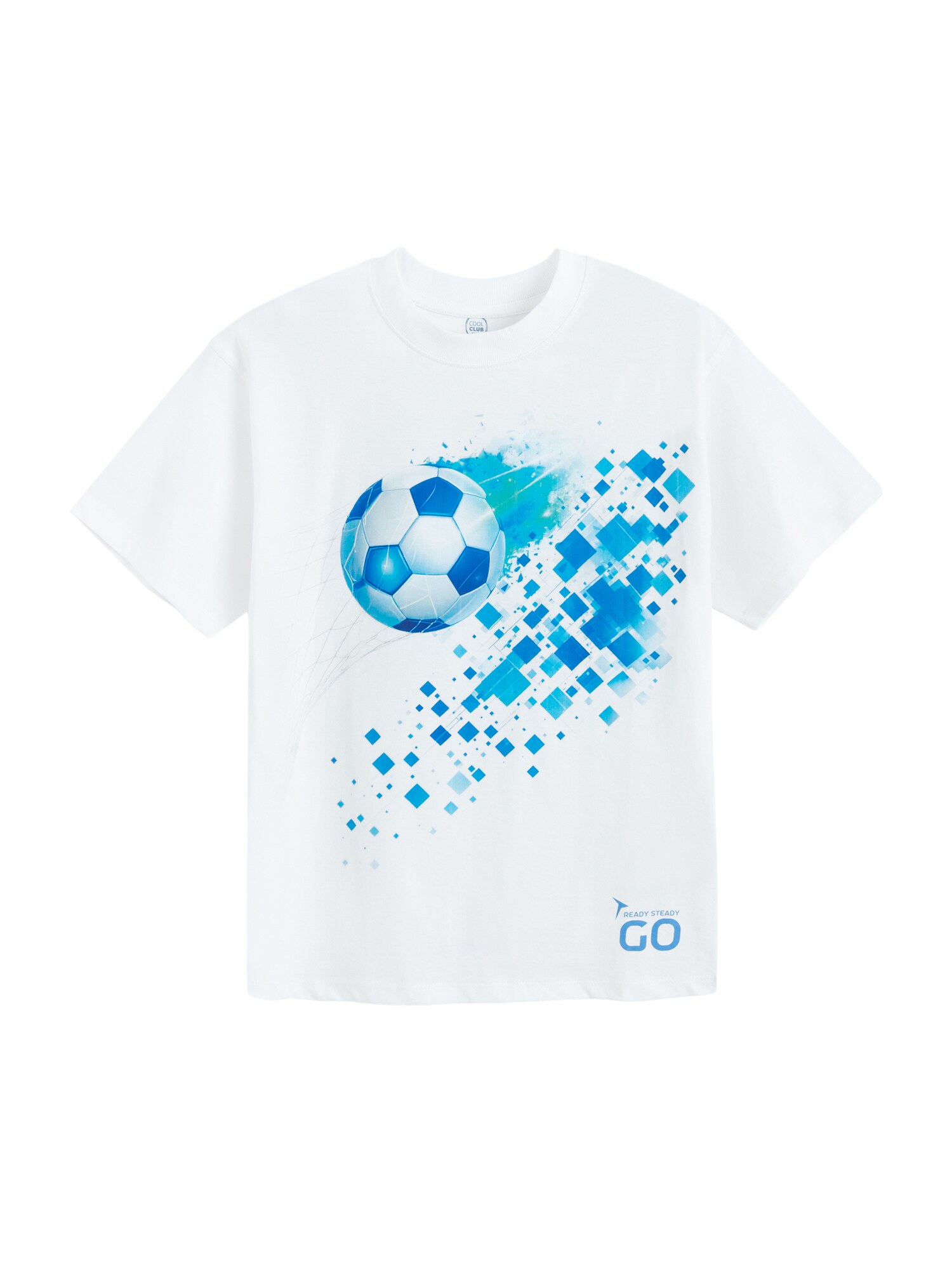 Cool Club Tricou  albastru / alb