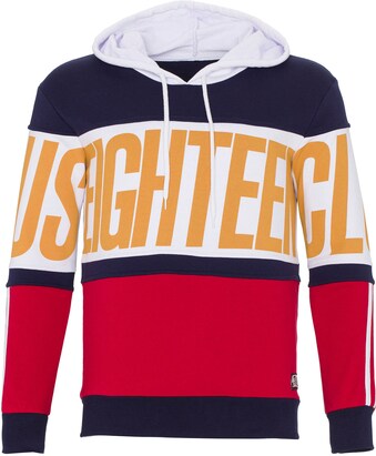 PLUS EIGHTEEN Sweatshirt Marine / Geel / Rood / Wit