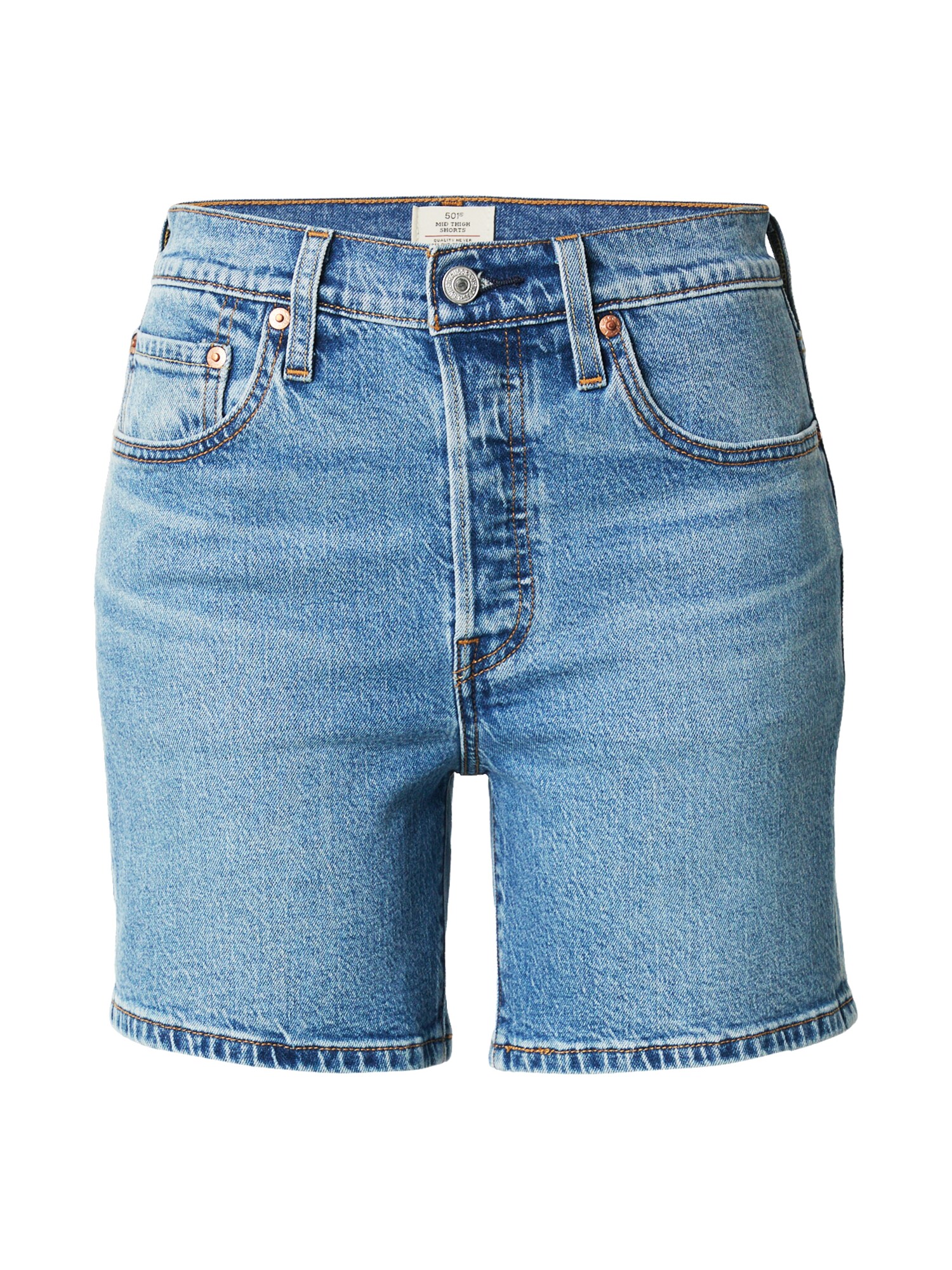 LEVIS ® Jeans 501® Mid Thigh Lightweight Shorts  albastru denim