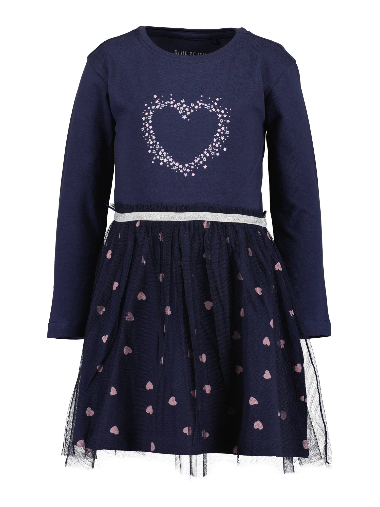BLUE SEVEN Rochie  albastru închis / roz deschis / argintiu