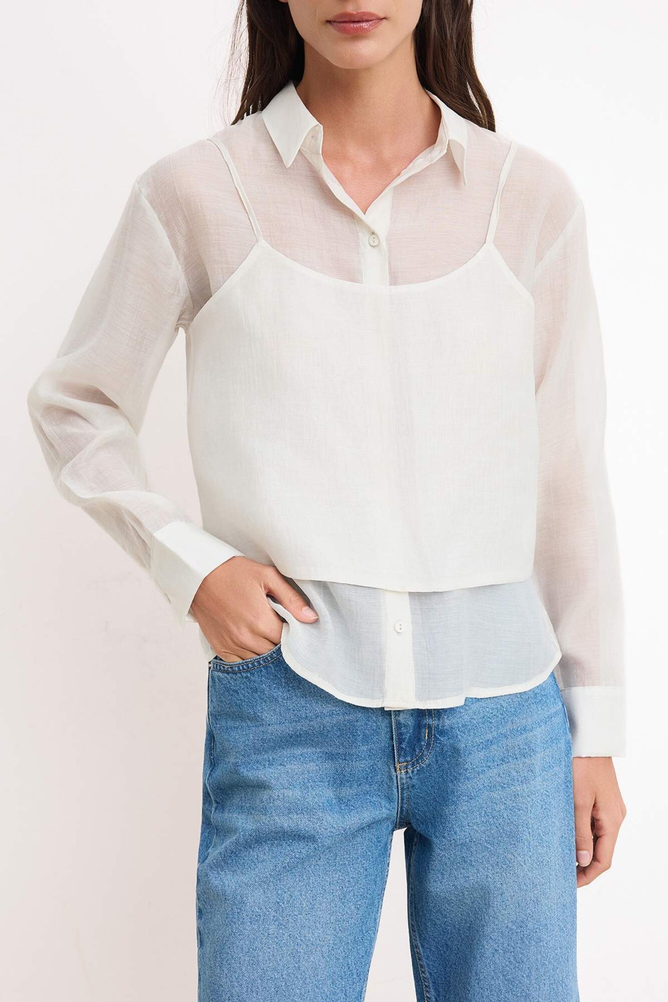 Trendyol Blusa  marfil