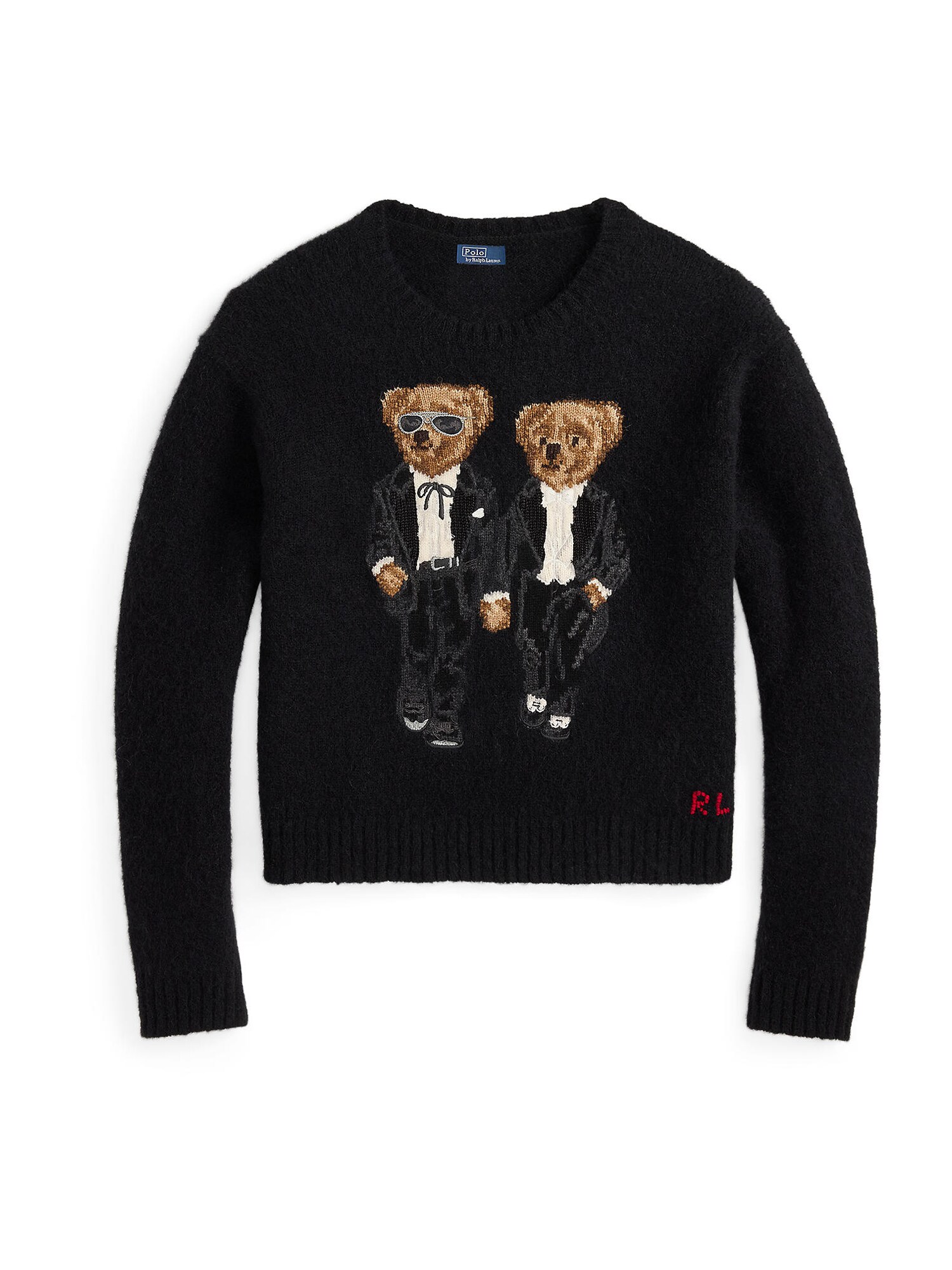 Polo Ralph Lauren Pulover  bej / brocart / negru / alb