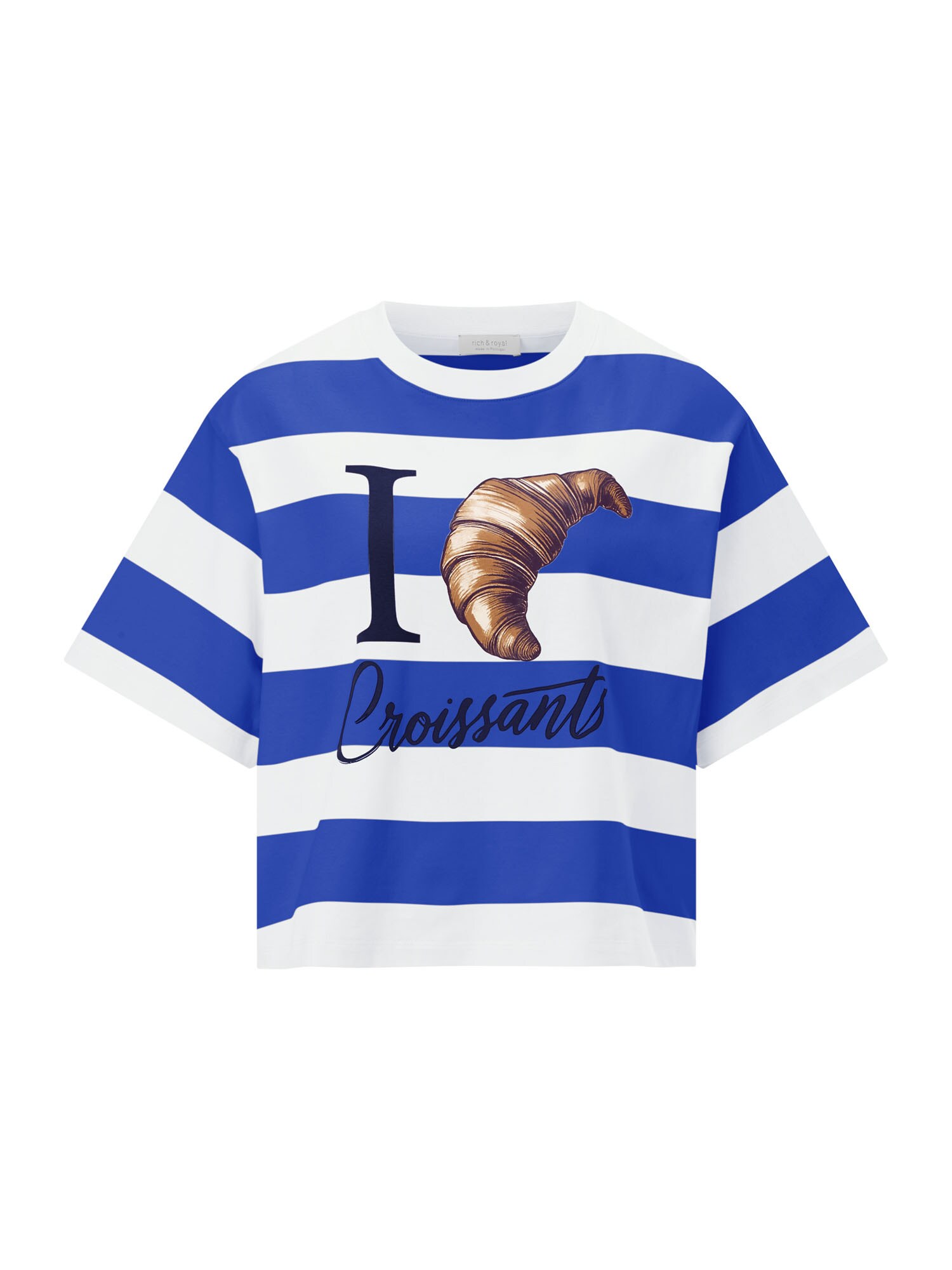 Rich & Royal Tricou  albastru / maro / negru / alb