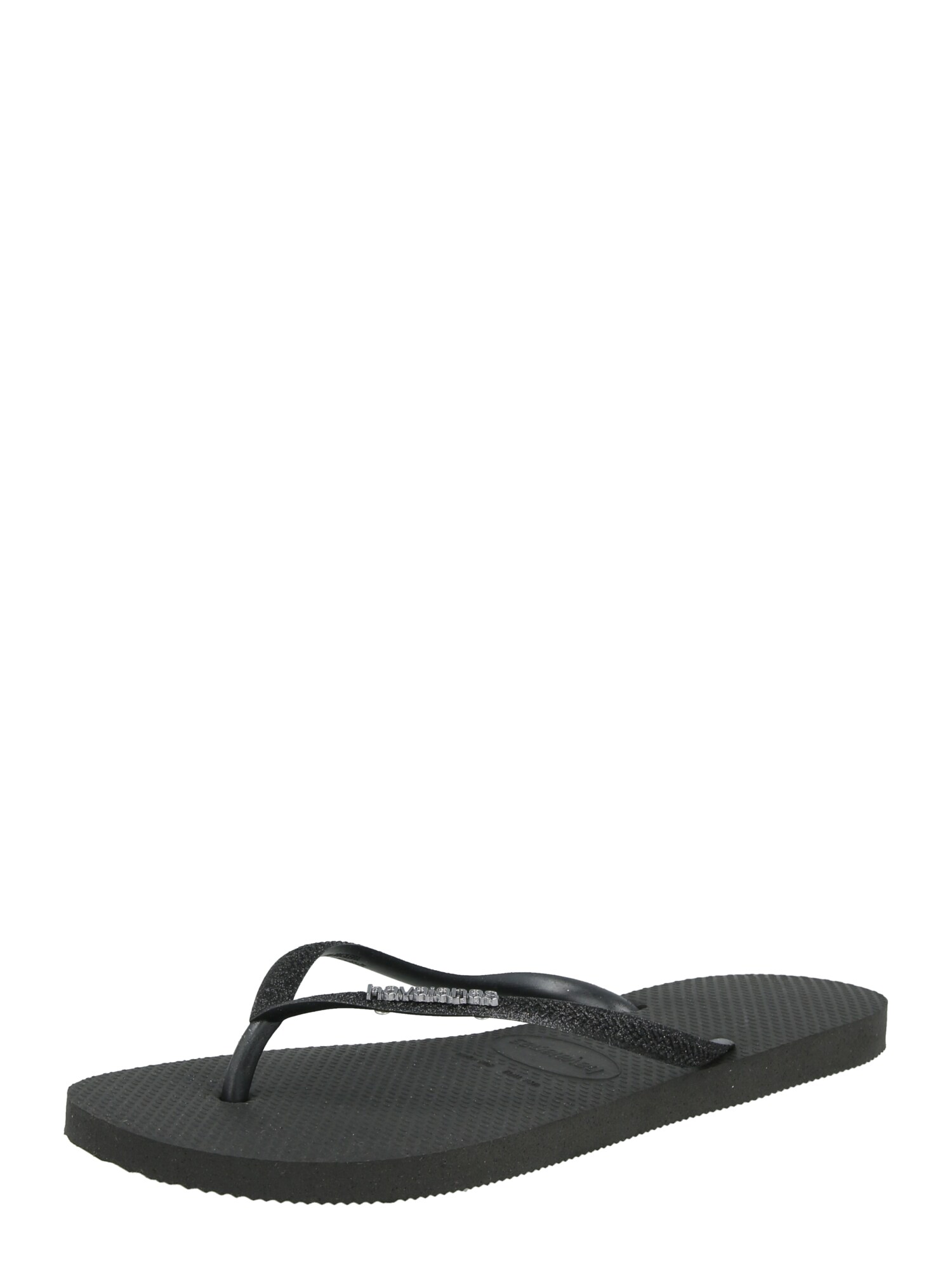 HAVAIANAS Žabky 'SLIM GLITTER II'  čierna / strieborná