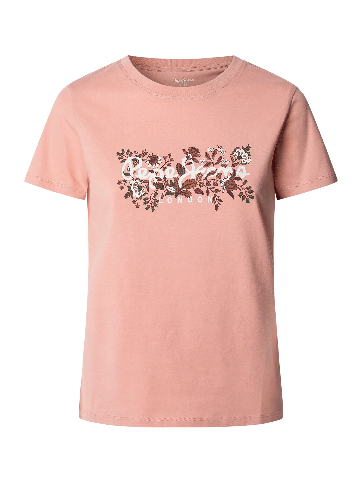 Pepe Jeans Póló 'ROSALIND'  barna / zöld / rózsaszín / fehér akciós termékkép 1