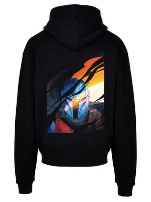 F4NT4STIC Sweatshirt ‘Star Wars The Mandalorian Glare’ Royal blue/koningsblauw / Oranje / Zwart / Wit