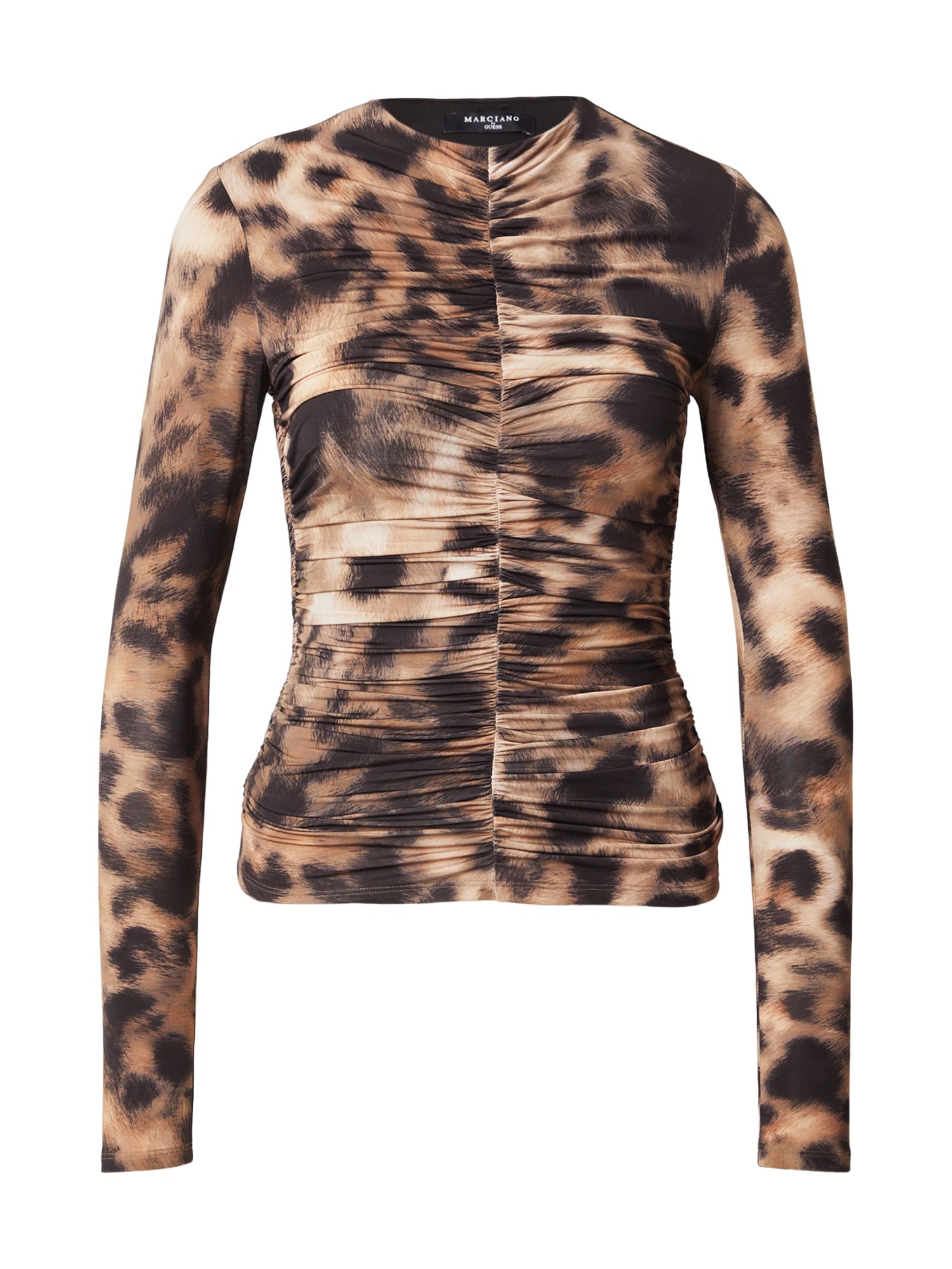 GUESS by Marciano Majica 'Ezme' boja slonovače / čokolada / svijetlosmeđa