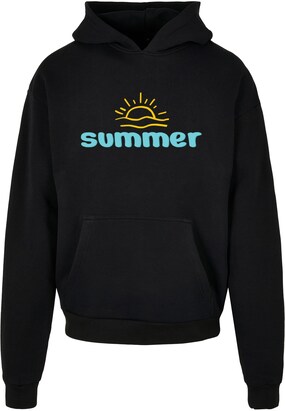 Merchcode Sweatshirt ‘Summer – Sun’ Hemelsblauw / Geel / Zwart