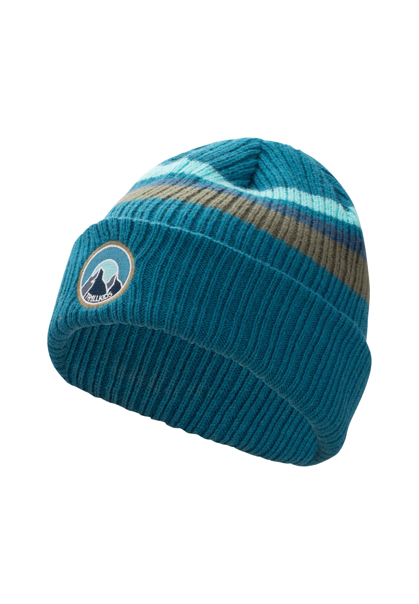 TROLLKIDS Căciuli sport Spitsbergen albastru aqua / maro / verde smarald