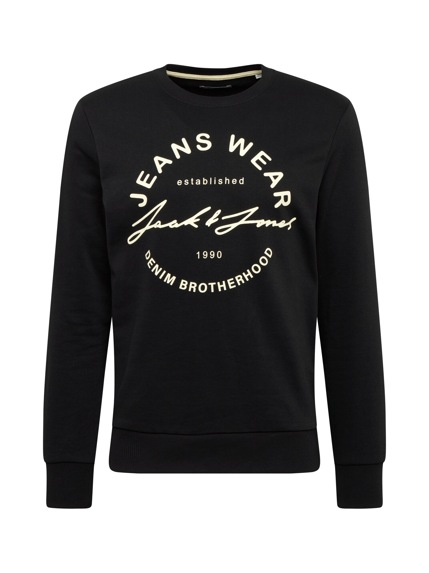 JACK & JONES Megztinis be užsegimo 'HERO'  juoda / balta
