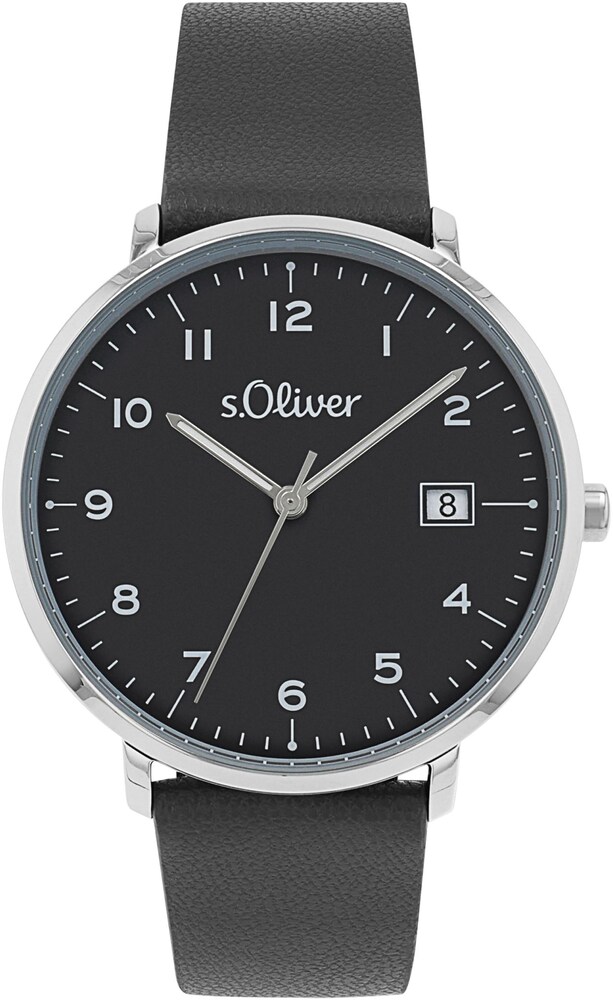 s.Oliver Uhr Damen Größe One Size schwarz / weiß