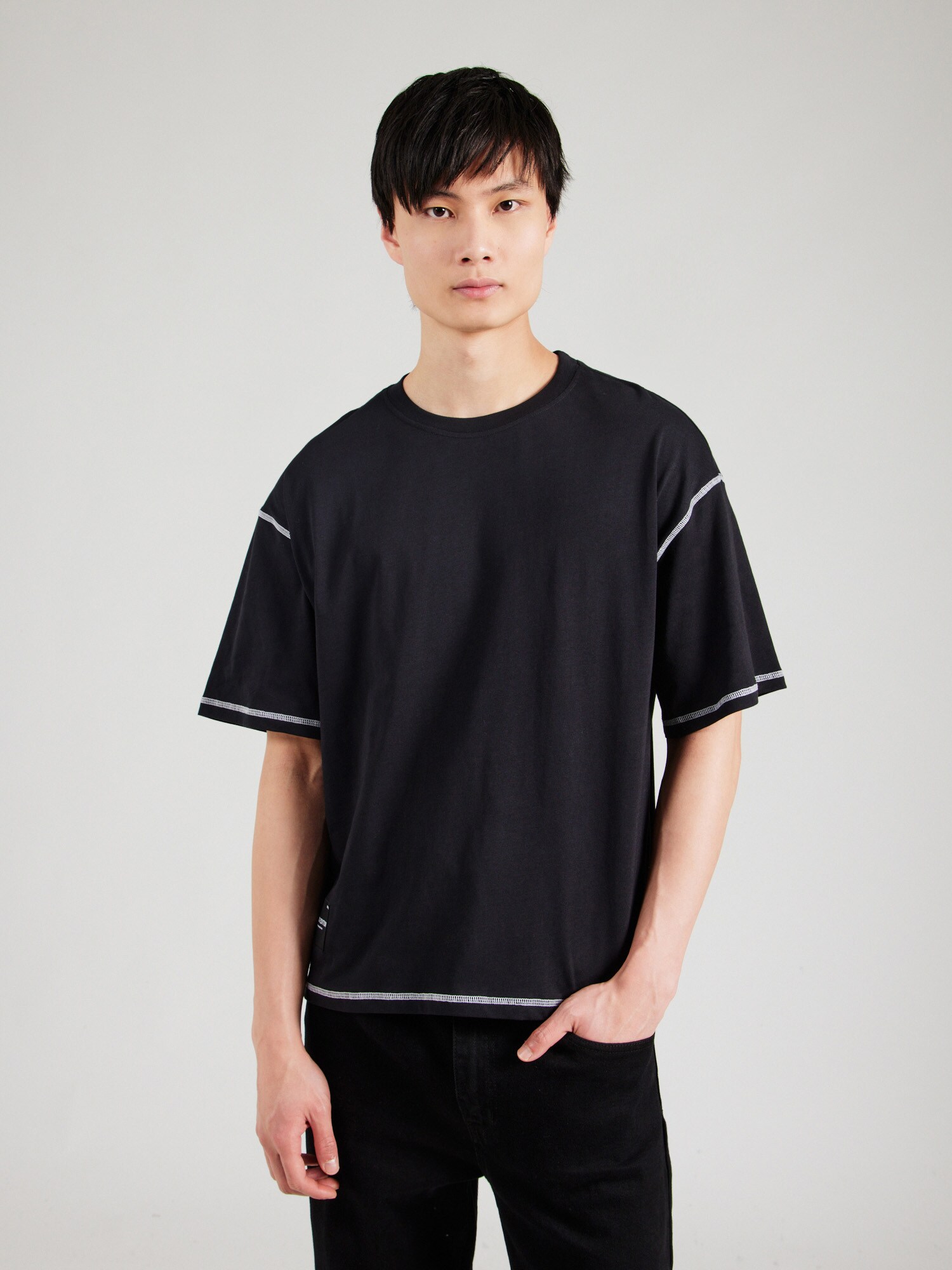 ALPHA INDUSTRIES Póló  szürke / lila / fekete termék 2. képe