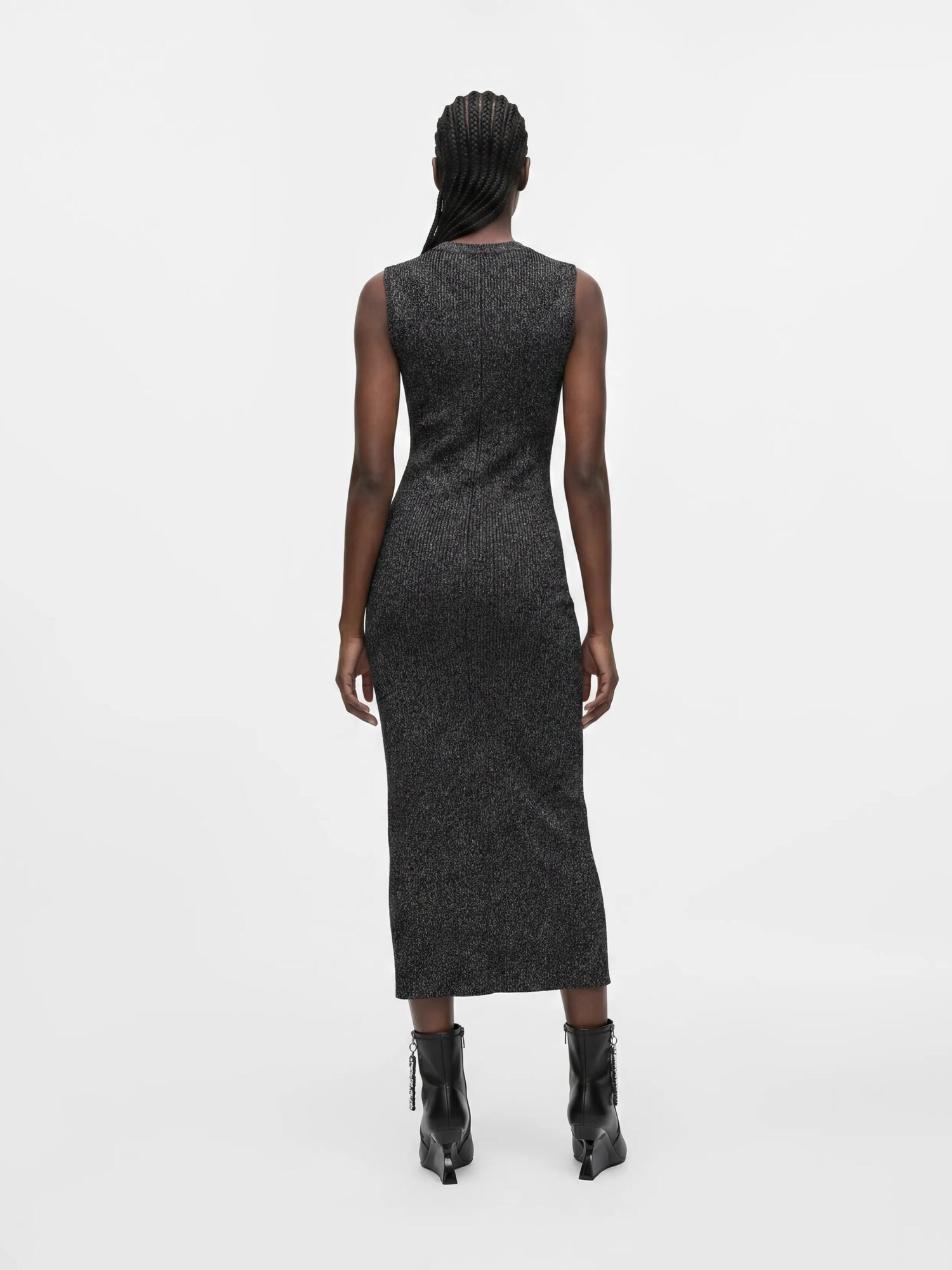 KARL LAGERFELD JEANS Vestido de punto  antracita – imagen 4