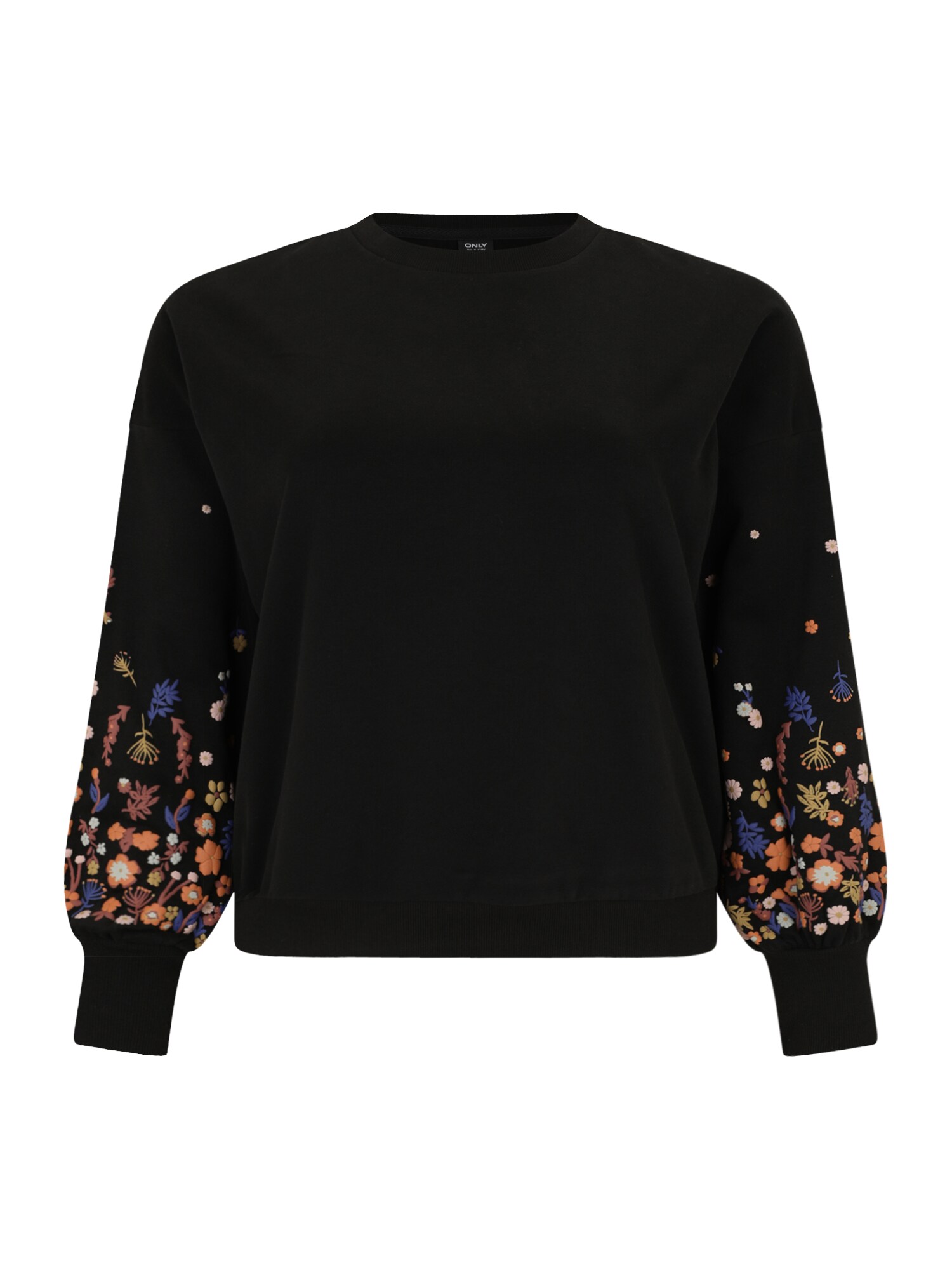 Only Tall Bluză de molton ONLBrooke  indigo / portocaliu caisă / negru / alb