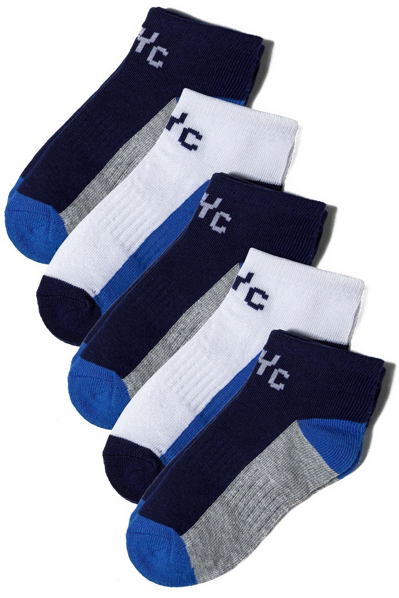MINOTI Ponožky  modrá / sivá / biela