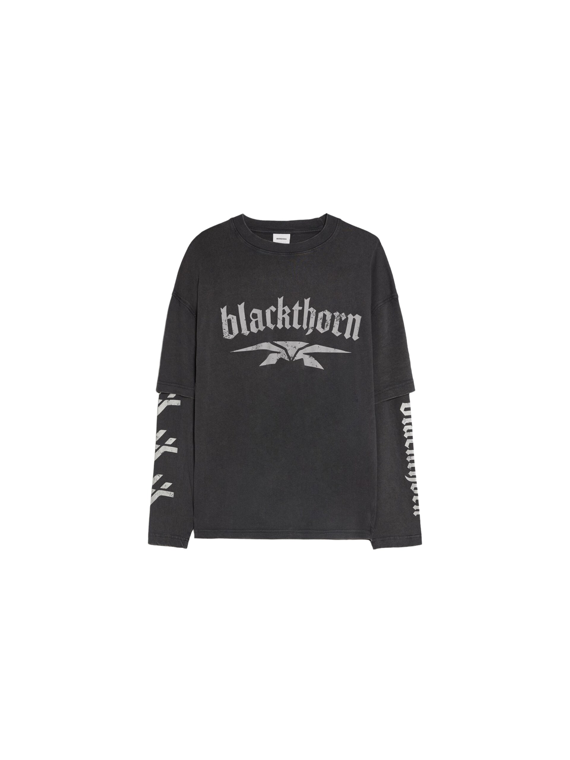 Bershka T-shirt 'BLACKTHORN' herr