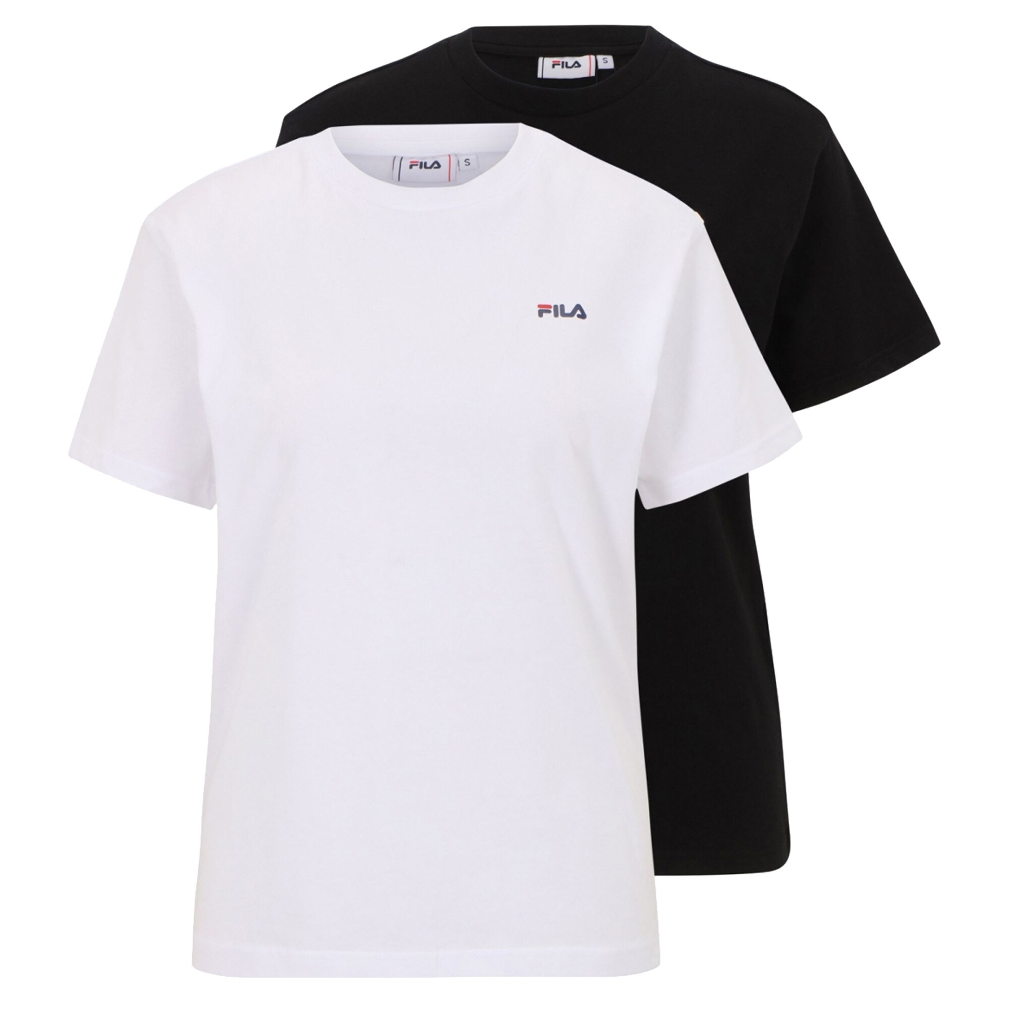 FILA Majica 'Bari'  črna / bela