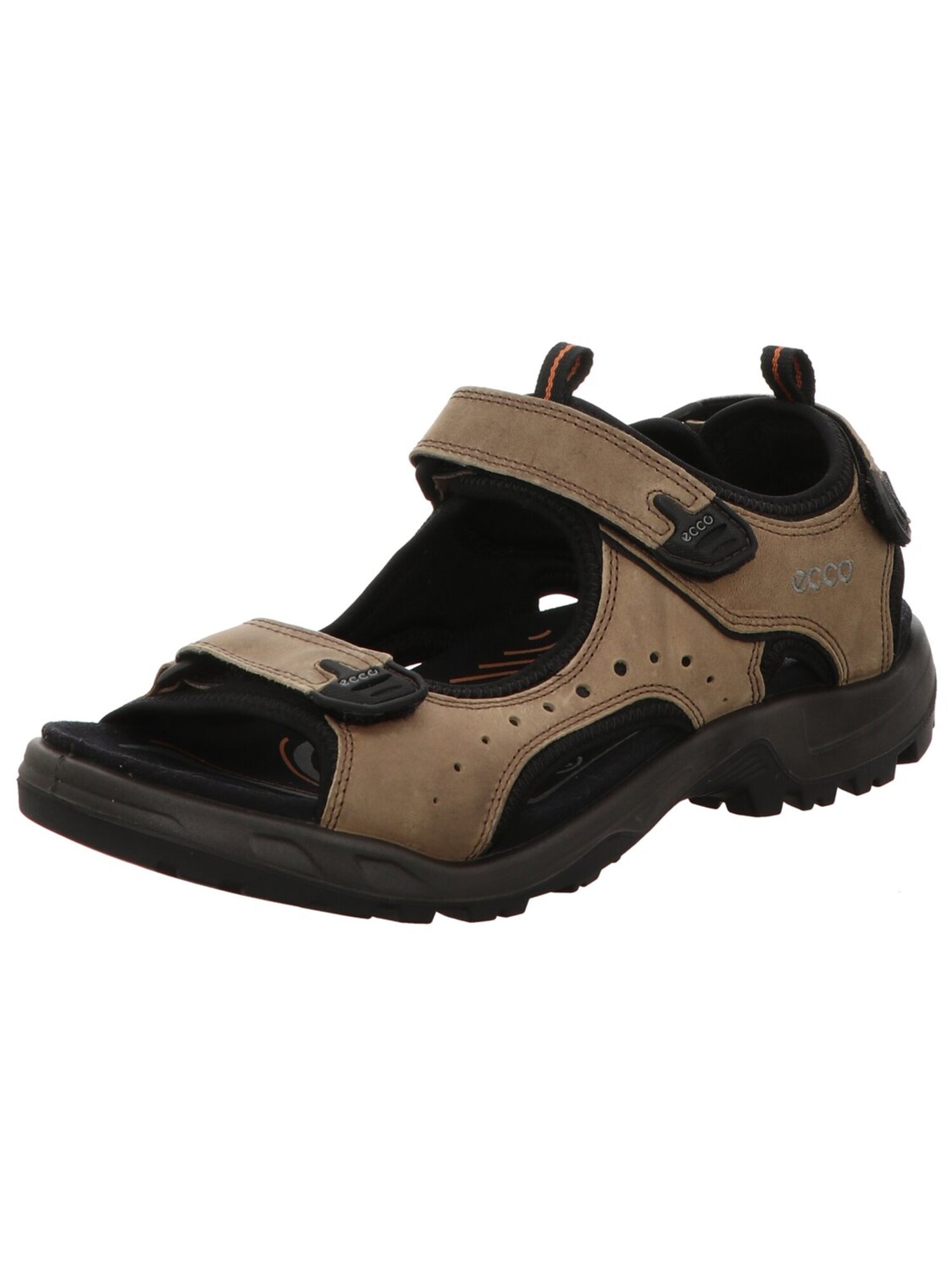 Ecco Sandale Sandalette Herren 822044-02114 Nutmeg Brown Nubukleder In Braun
