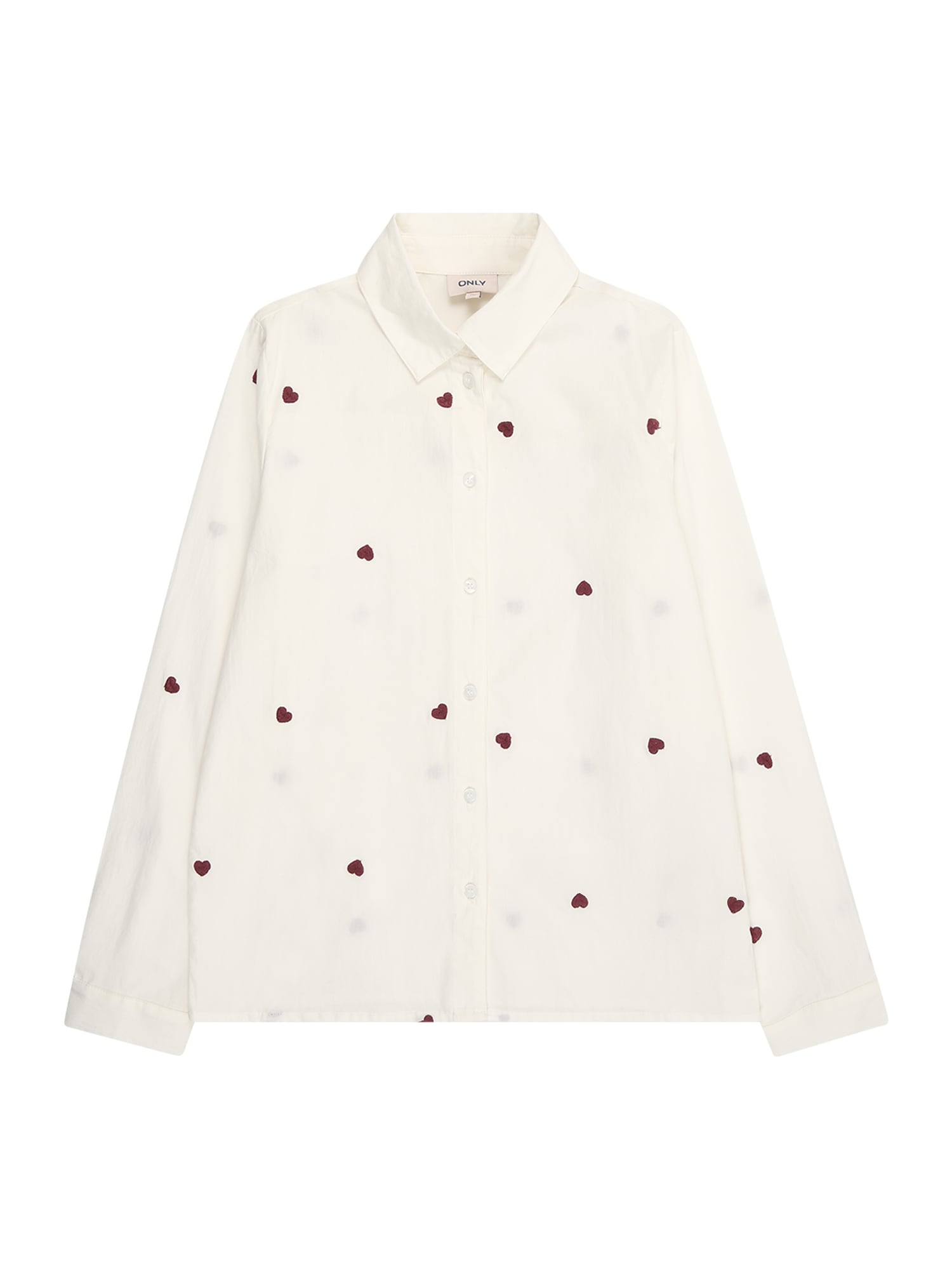 ONLY GIRLS Blusa 'Koglina Grace'  borgoña / blanco