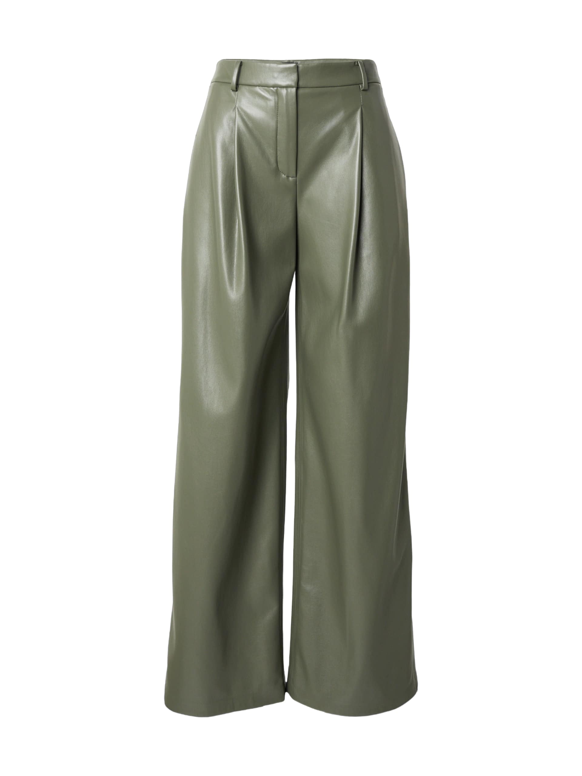 Boss Wide-leg trousers in faux leather byxor dam – bild 5