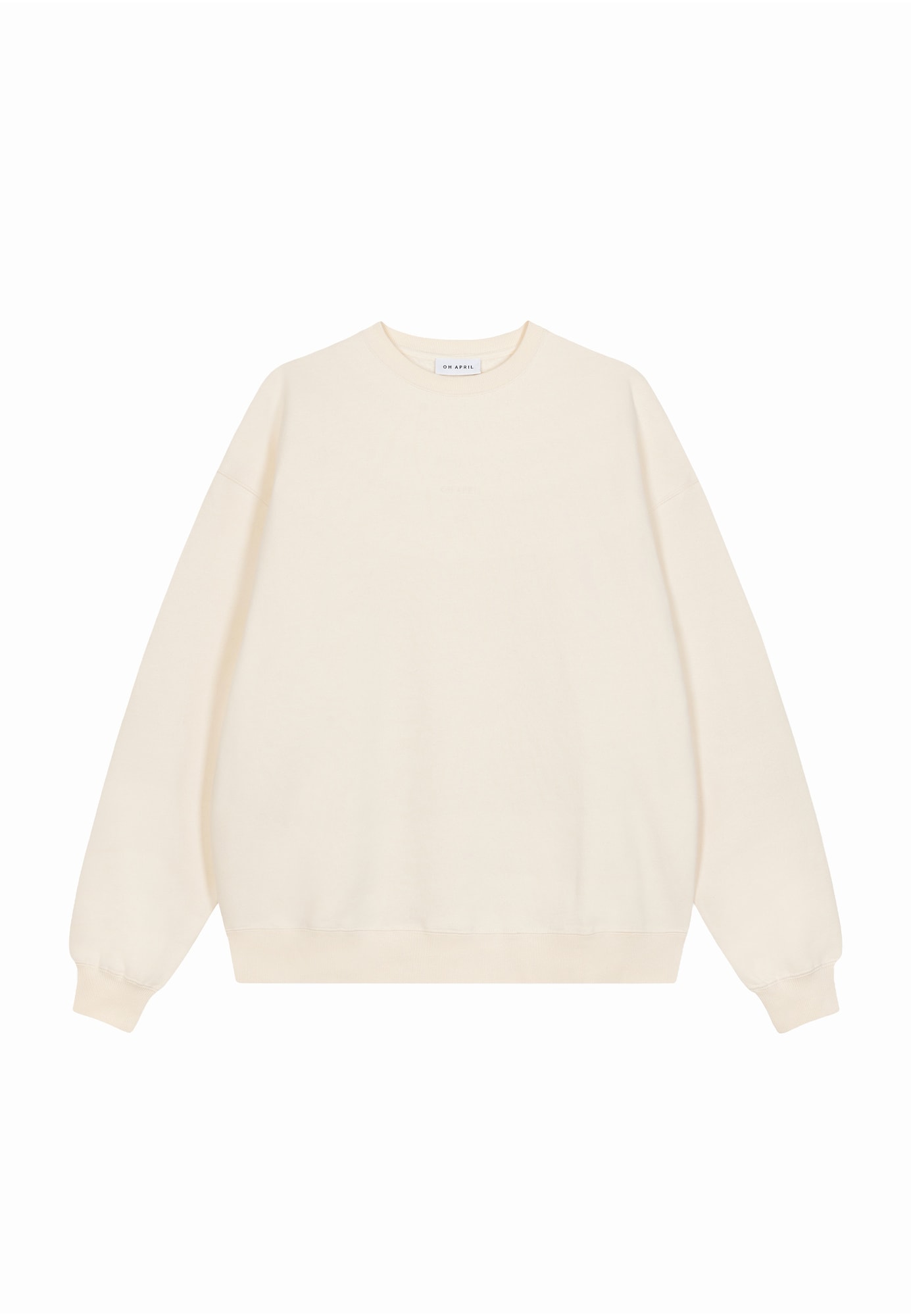 OH APRIL Sudadera 'Pancake'  azul oscuro / naranja claro / offwhite