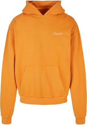 Merchcode Sweatshirt ‘It Beats Loud’ Oranje / Wit