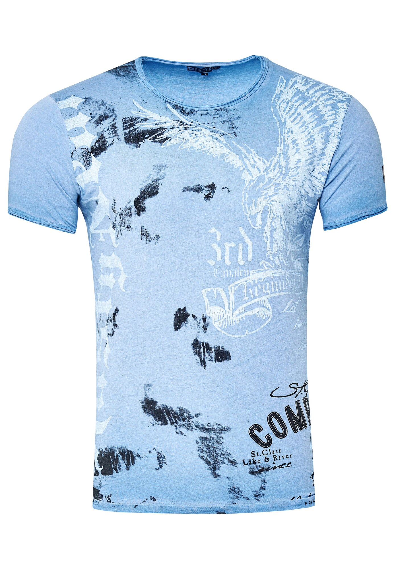 Thumbnail - Rusty Neal T-Shirt mit modernem Front & Back Print American Eagle