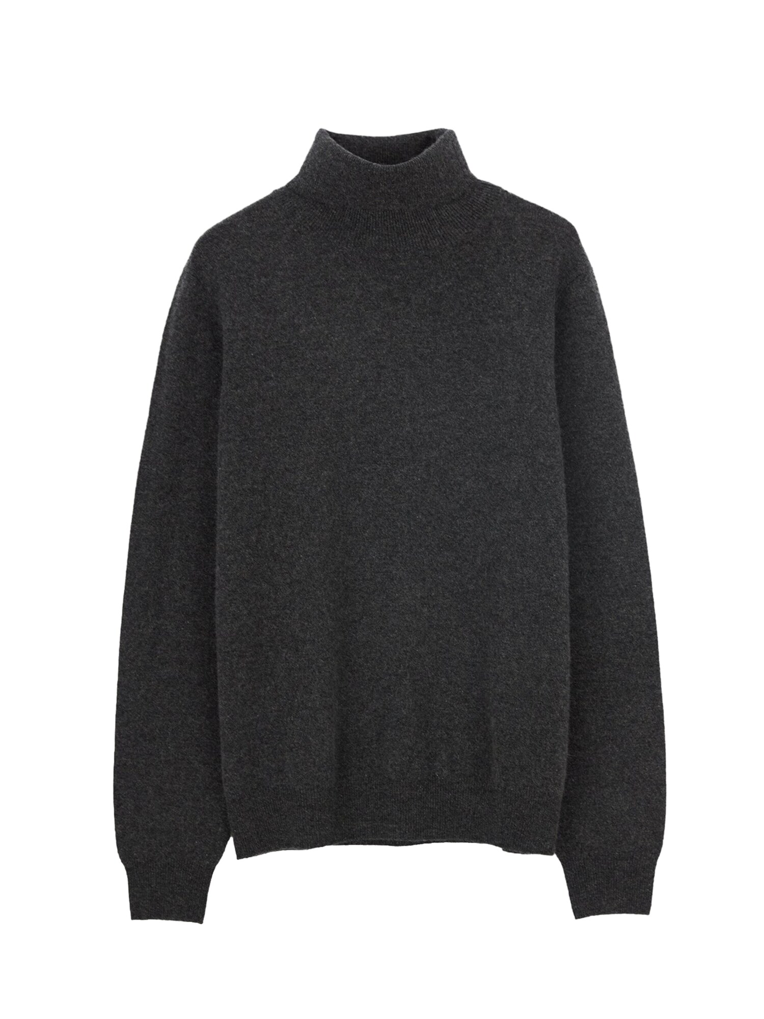 GOBI Cashmere Jersey 'Men's Essential Turtleneck Cashmere Sweater' antracita