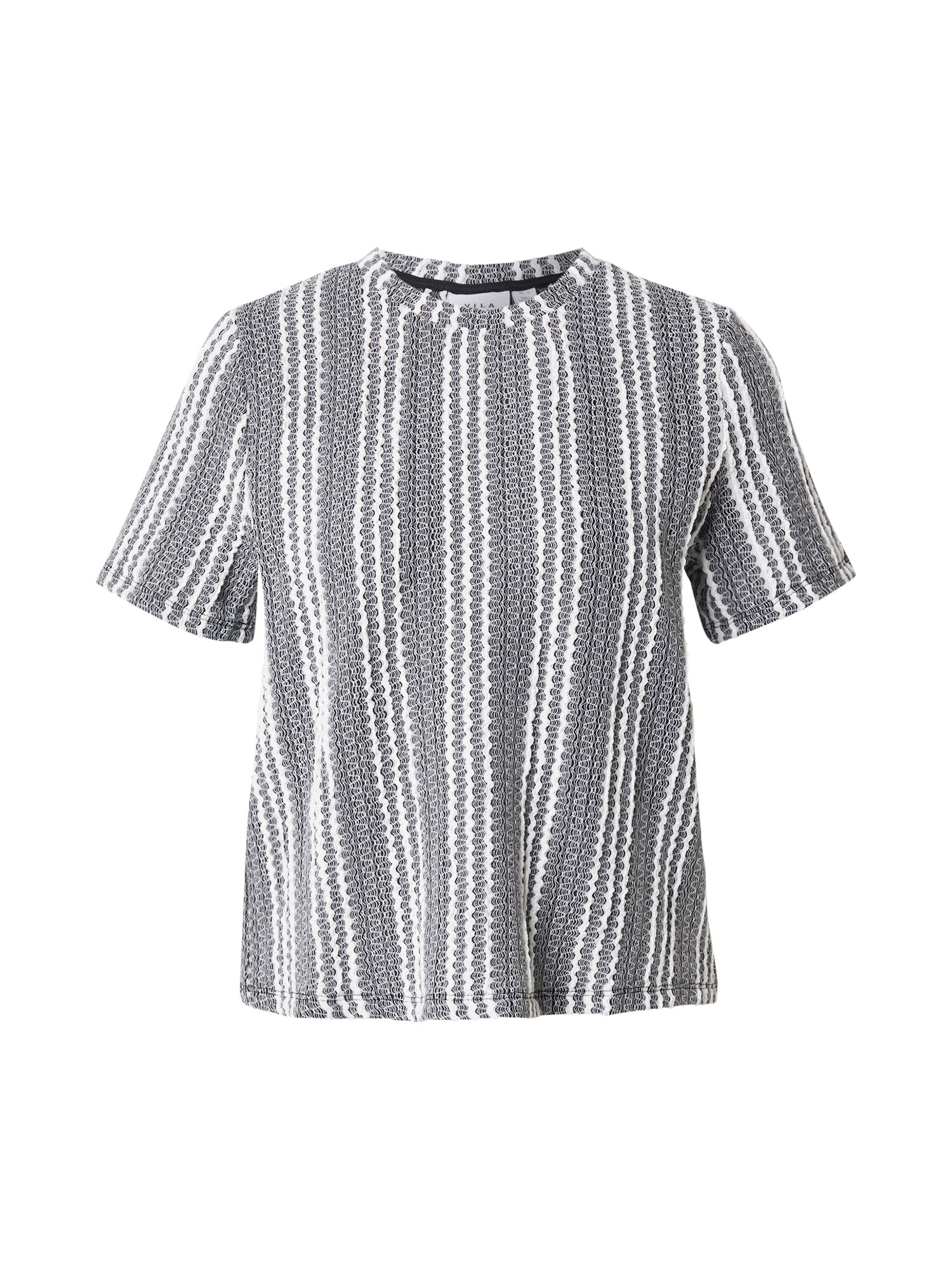 VILA Tricou VISonea  gri / negru / alb