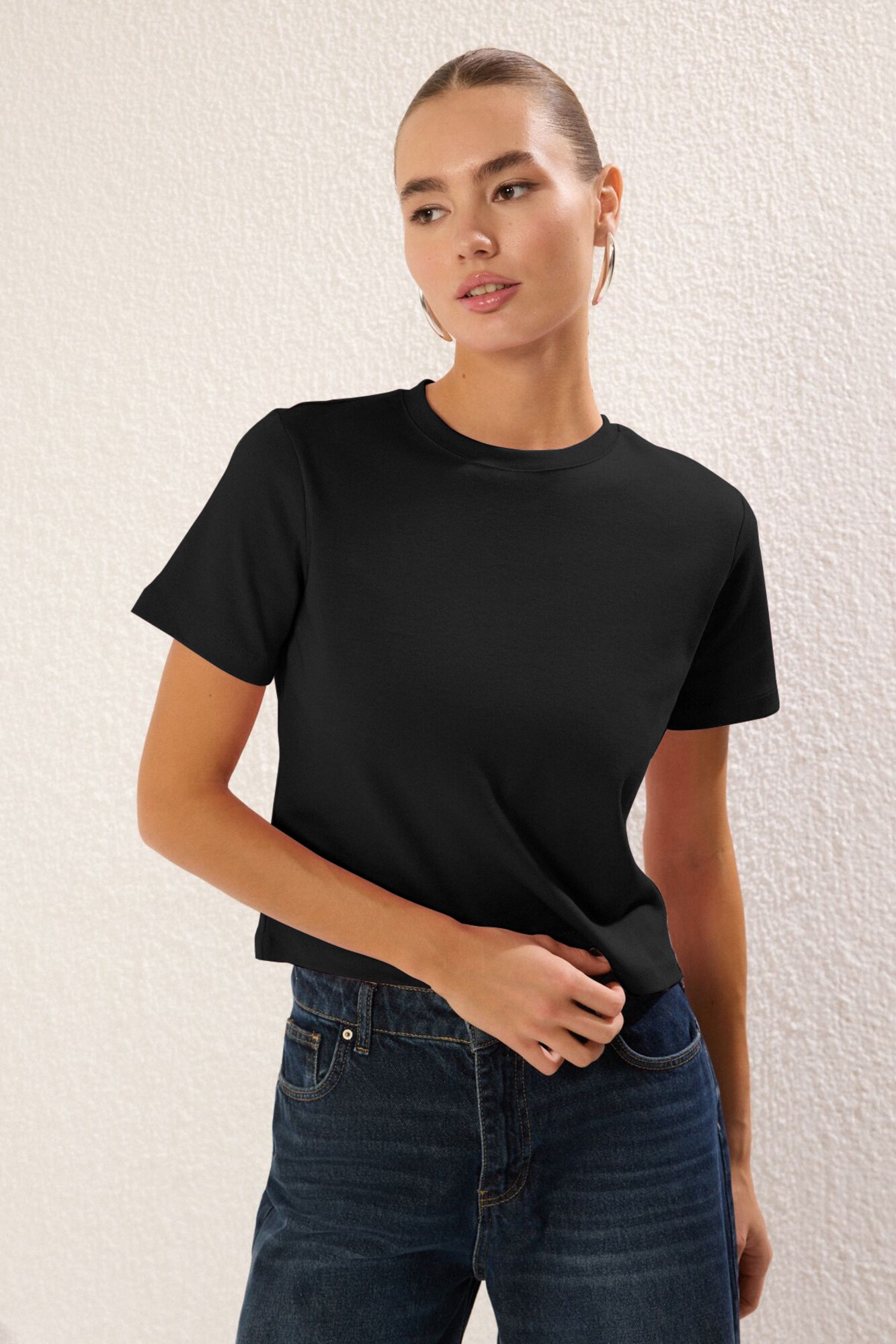 Trendyol Tricou negru