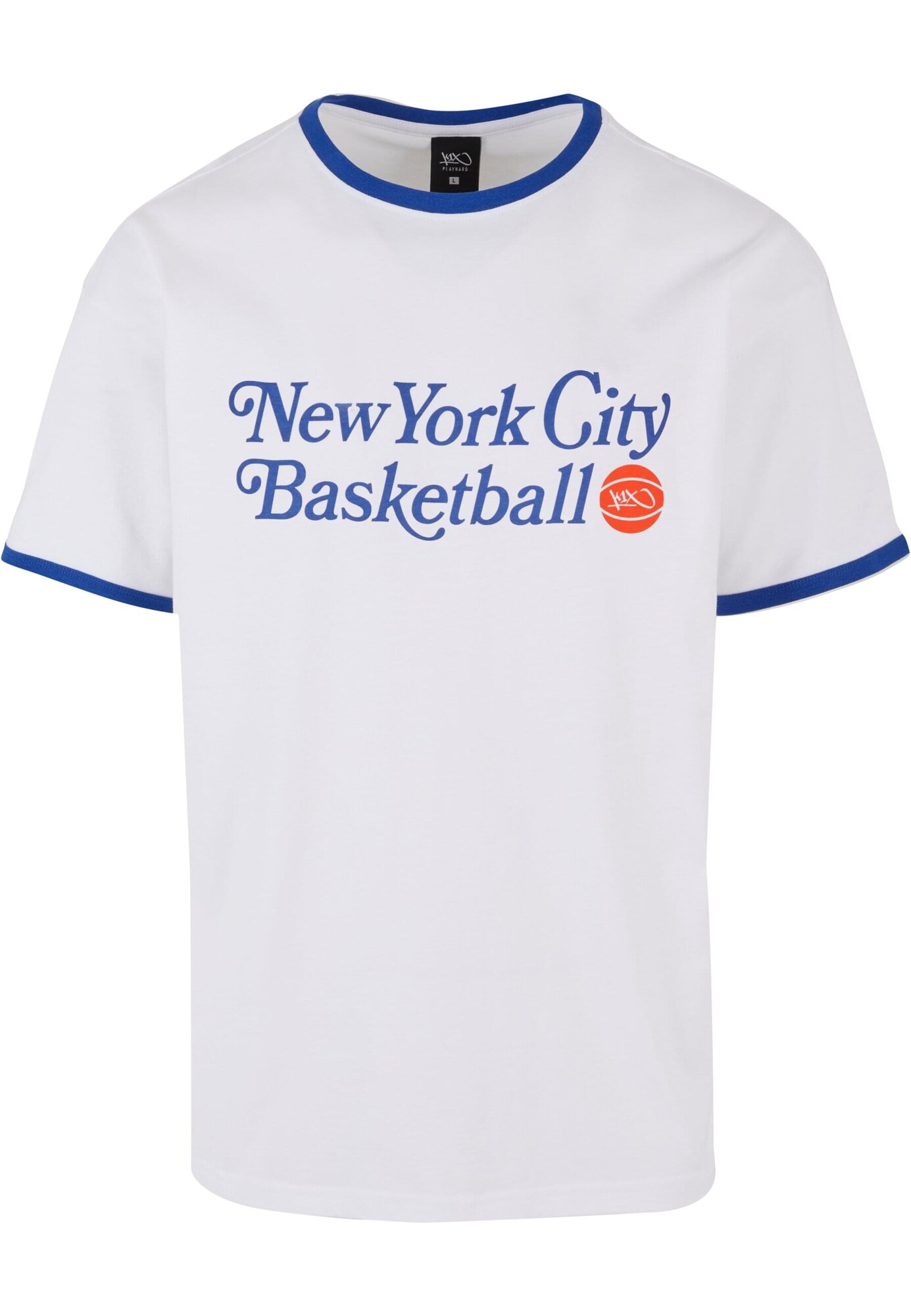 K1X Tričko 'NYC BB'  modrá / homárová / biela