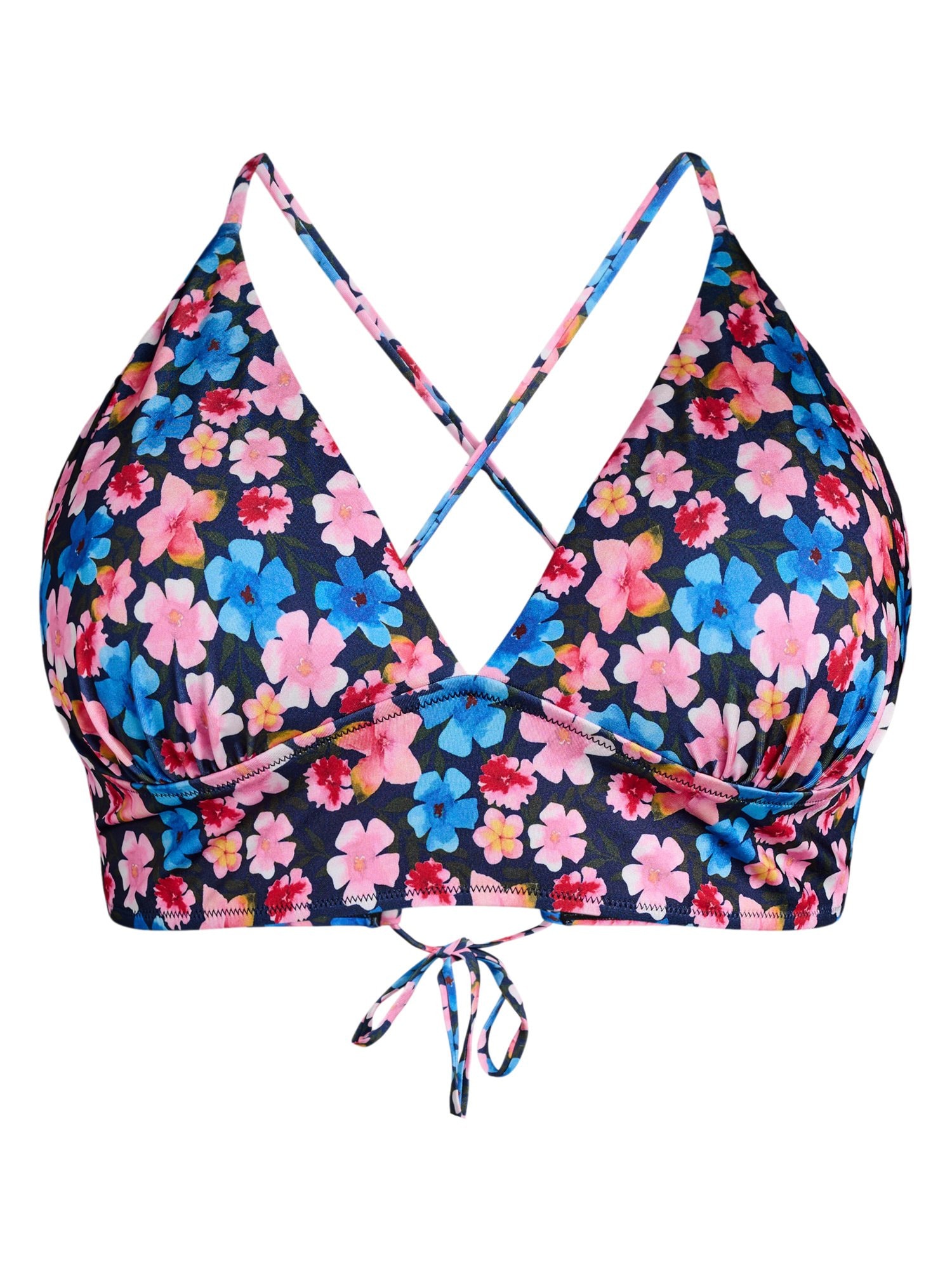 Zizzi Sutien costum de baie Caanne  albastru / roz / roșu / negru