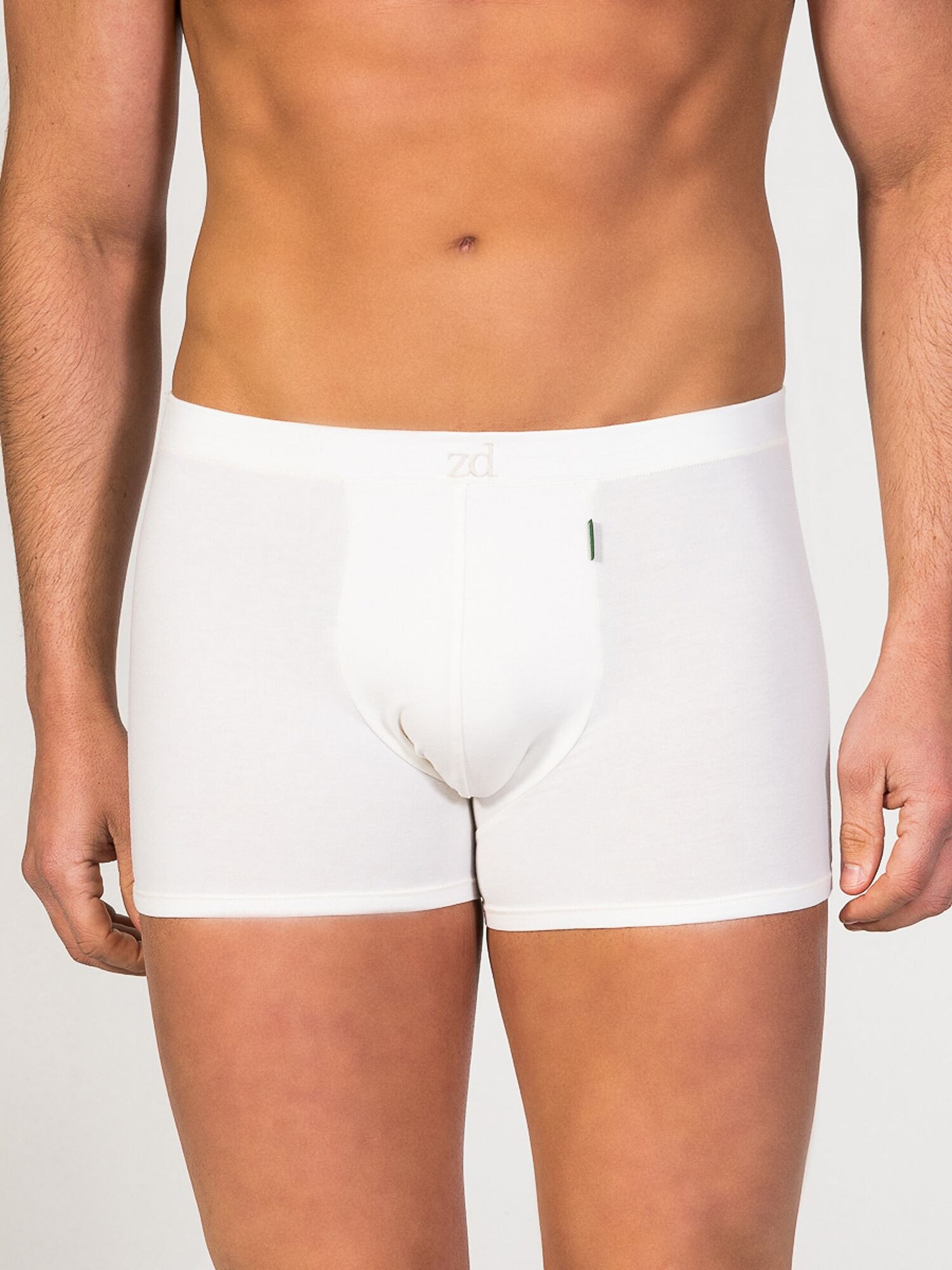 zd ZERO DEFECTS Calzoncillo boxer 'Apolo Soy fiber'  blanco natural