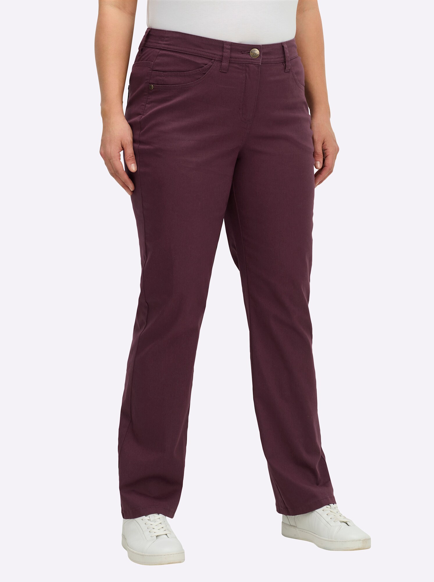 SHEEGO Pantaloni  roșu burgundy