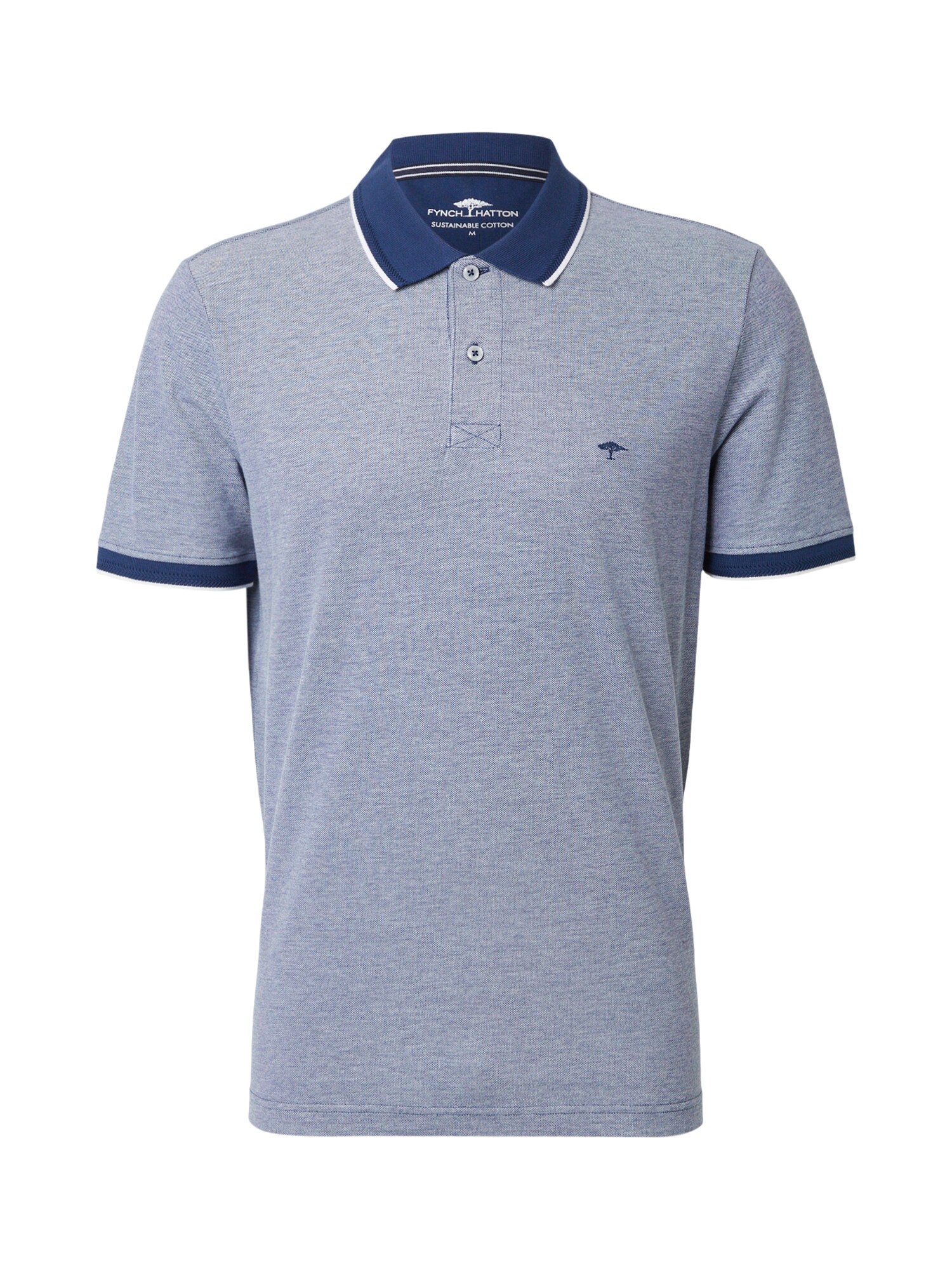 FYNCH-HATTON Tricou  bleumarin / albastru porumbel