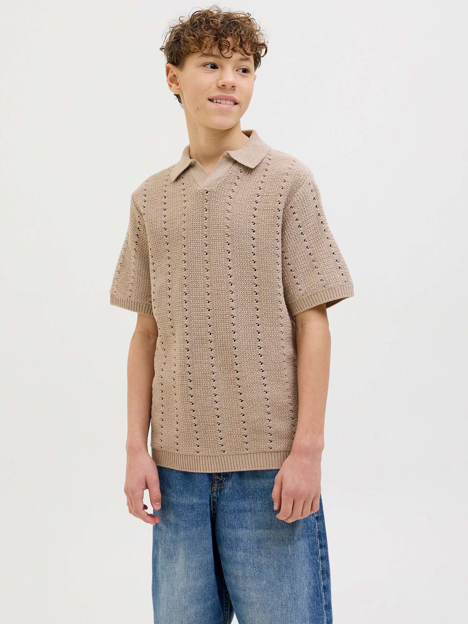 Jack & Jones Junior Pulóver 'JORPAROS'  teveszín termék 2. képe
