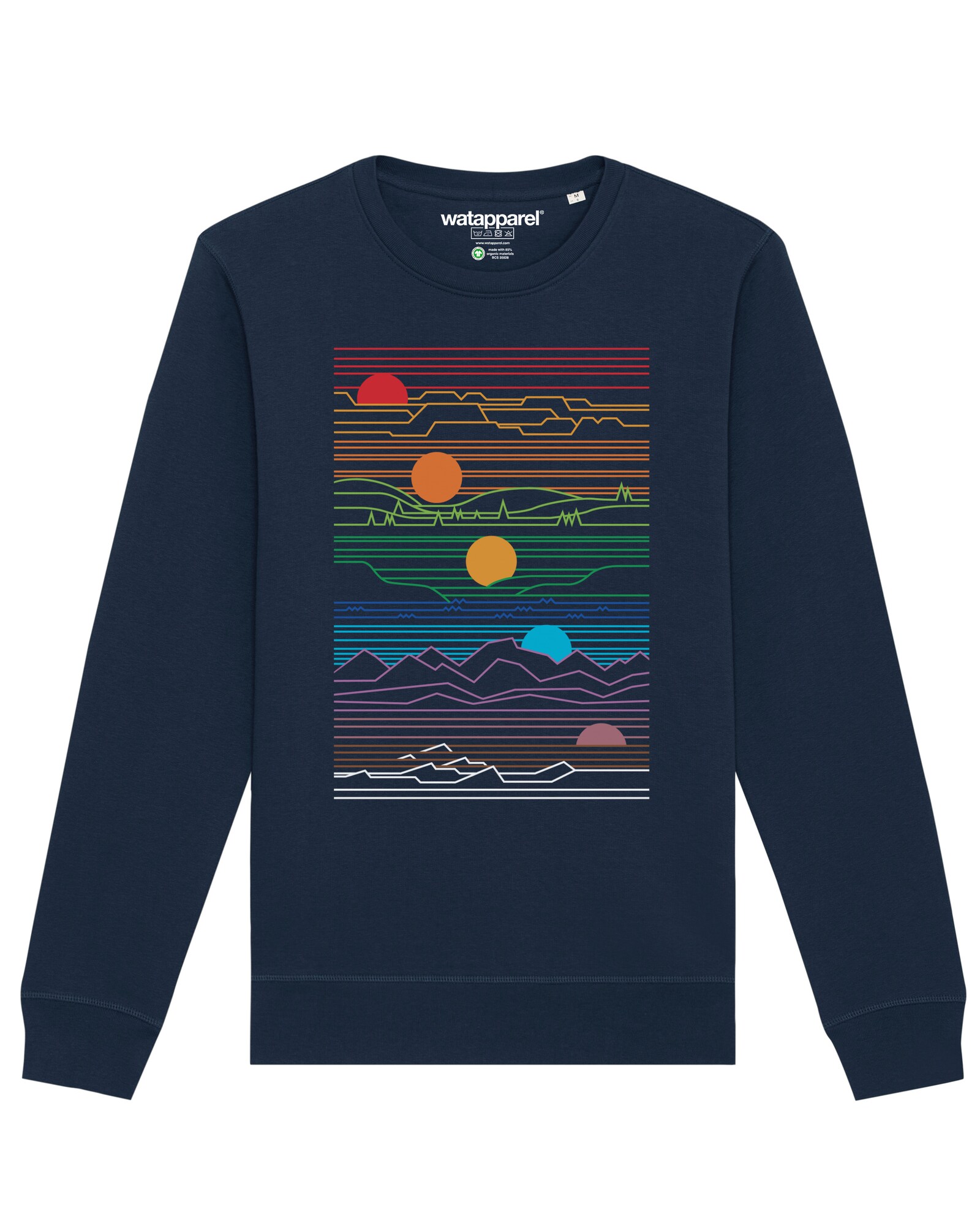 Thumbnail - Watapparel Sweatshirt Sun And Moon