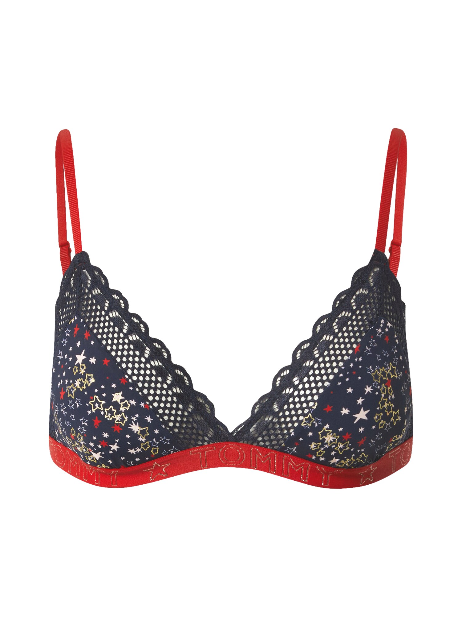 Tommy Hilfiger Underwear Liemenėlė  tamsiai mėlyna / raudona / auksas