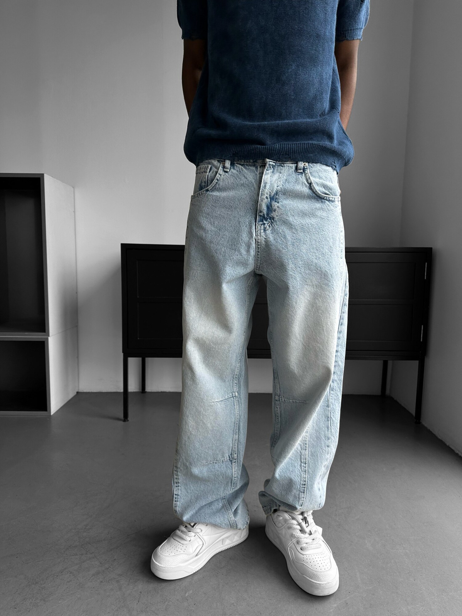 Kleidermafia Vaquero 'Relax Fit Line Jeans - Light Blue'  azul claro