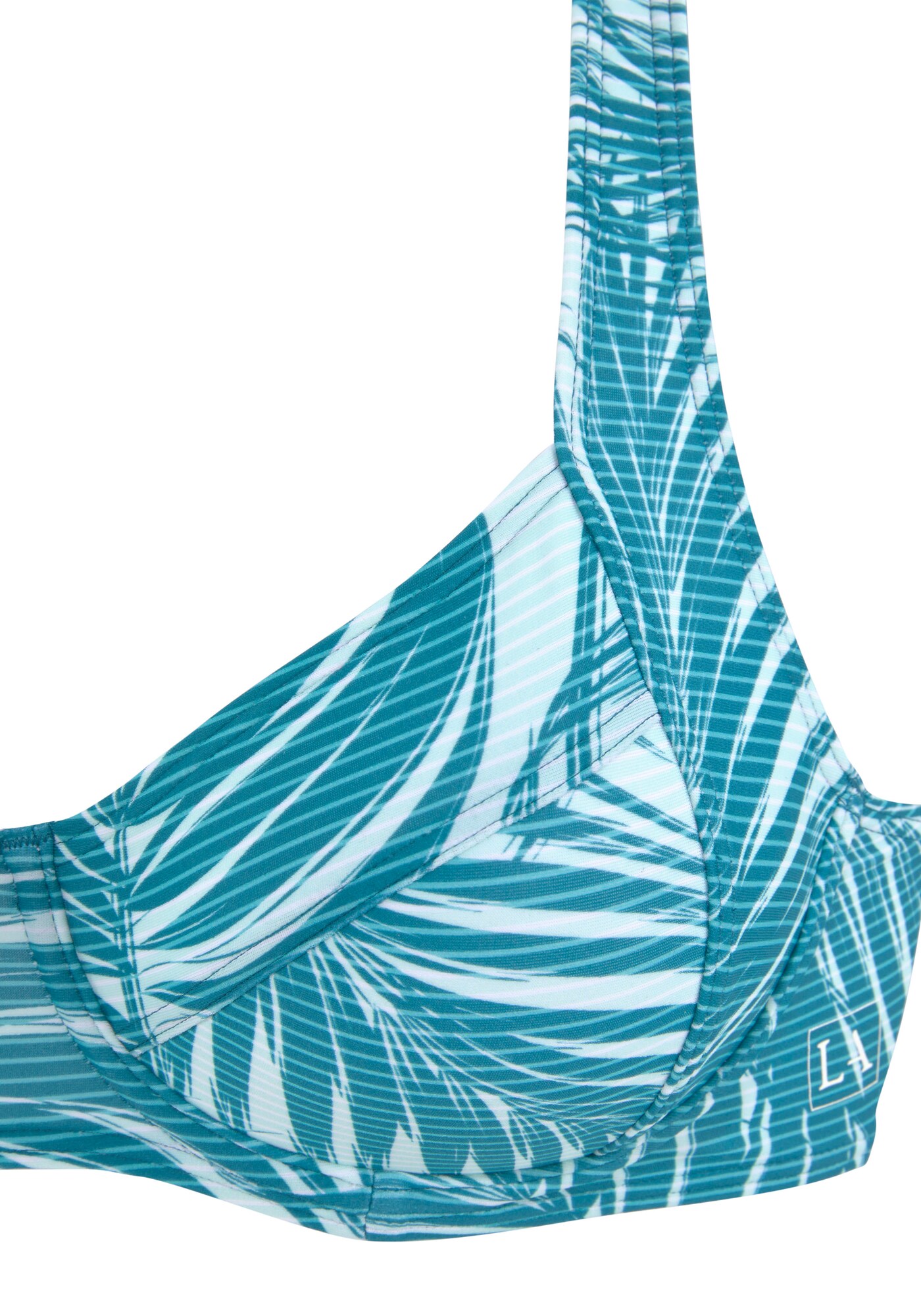 LASCANA ACTIVE Sport bikini felső  benzin / fehér termék 2. képe