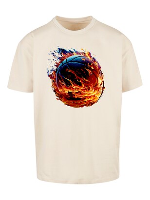 F4NT4STIC Shirt ‘Basketball Collection’ Sand / Gemengde kleuren