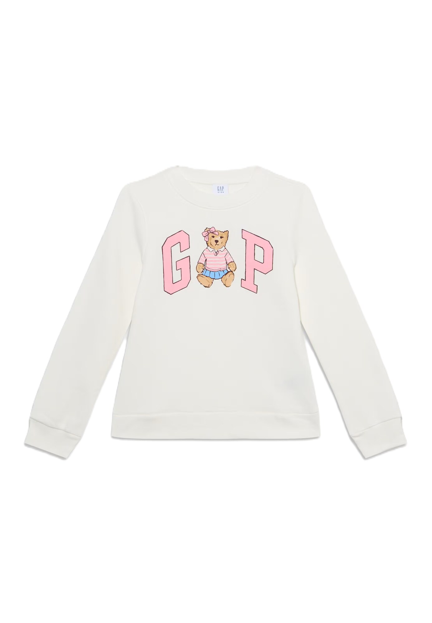 GAP Bluză de molton bej / bej deschis / albastru pastel / roz deschis