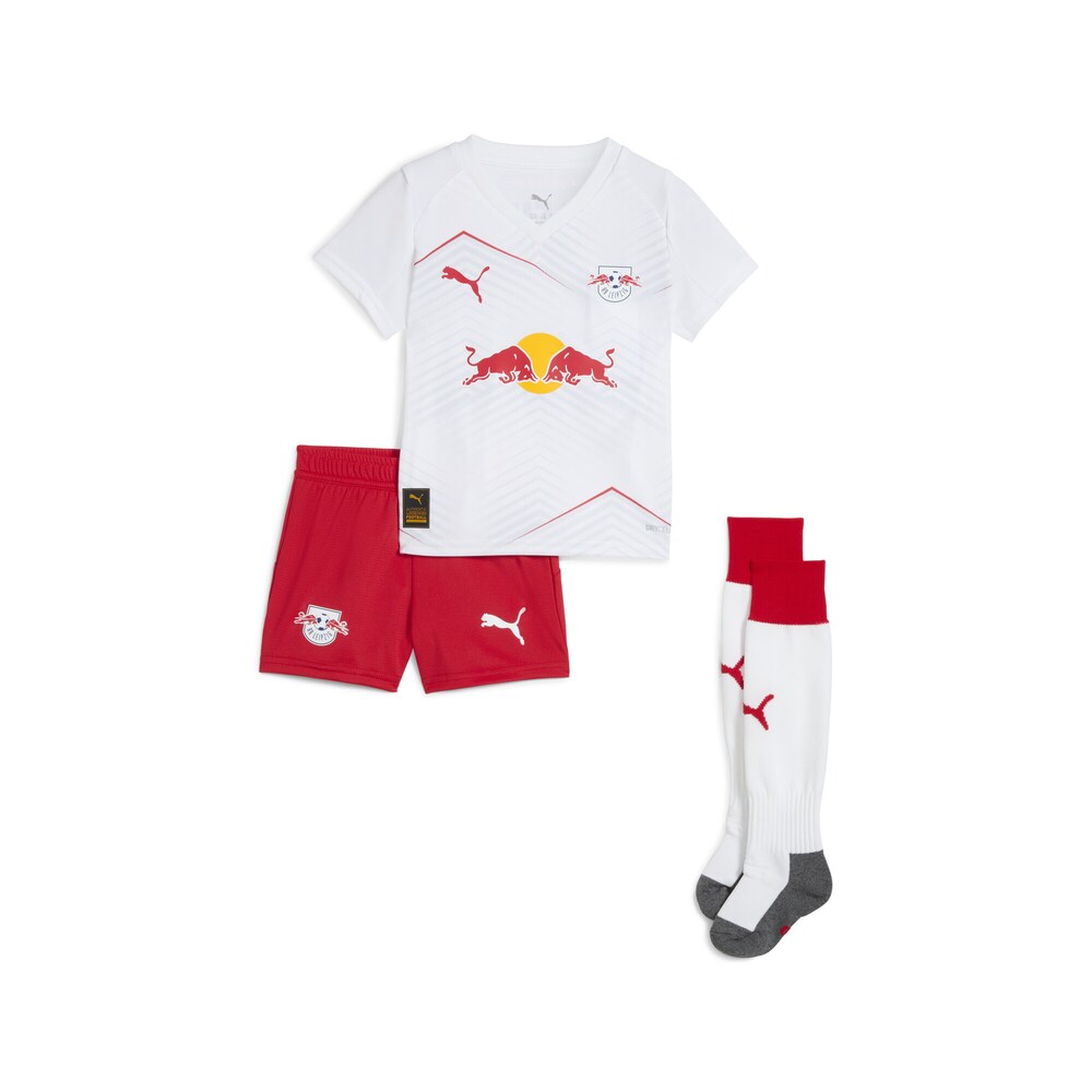 PUMA Trainingsanzug 'RB Leipzig 25/26' Jungen Größe 110 gelb / feuerrot / weiß