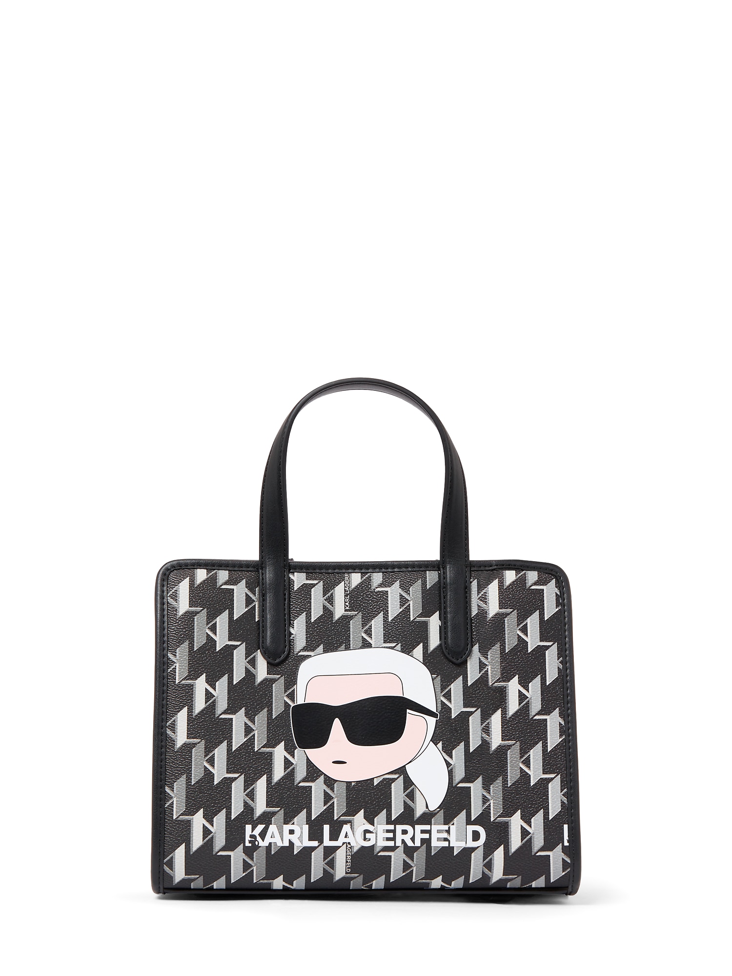 Karl Lagerfeld Ročna torbica  bež / siva / črna / bela